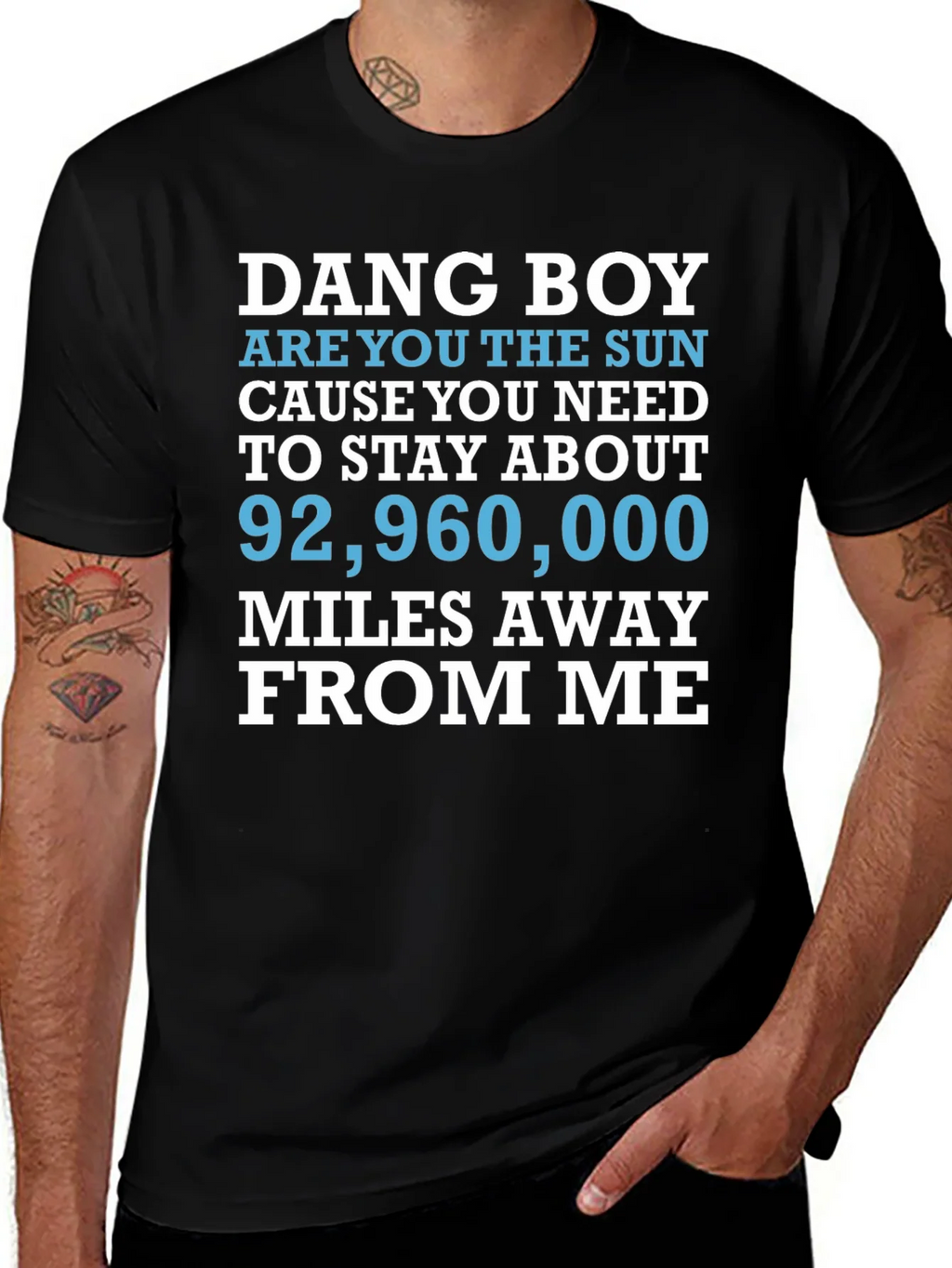 Dang Boy Sun Graphic T-Shirt - Funny Novelty Tee