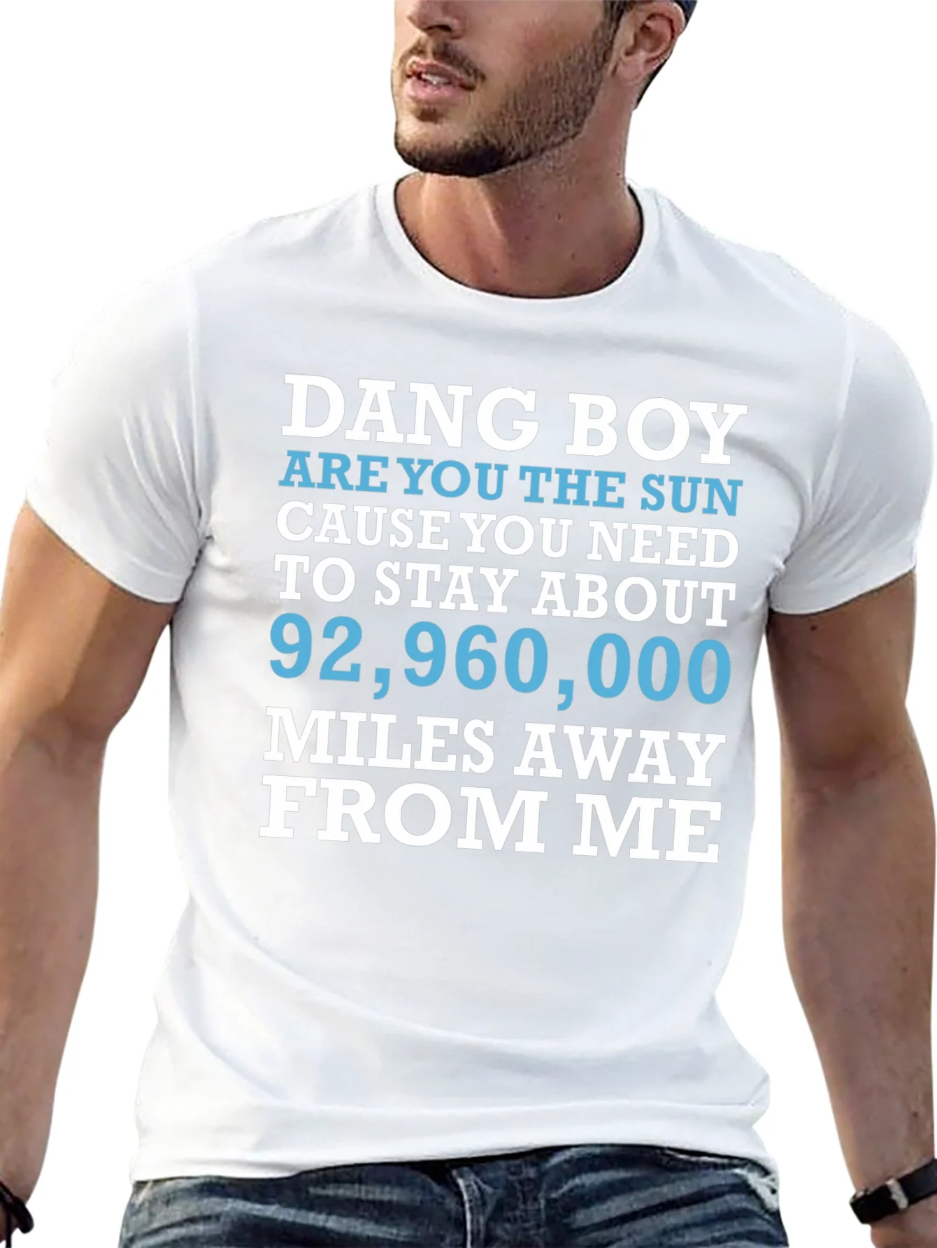 Dang Boy Sun Graphic T-Shirt - Funny Novelty Tee