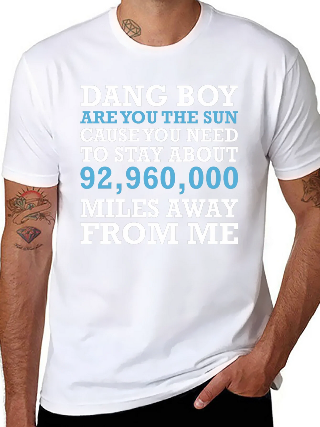 Dang Boy Sun Graphic T-Shirt - Funny Novelty Tee