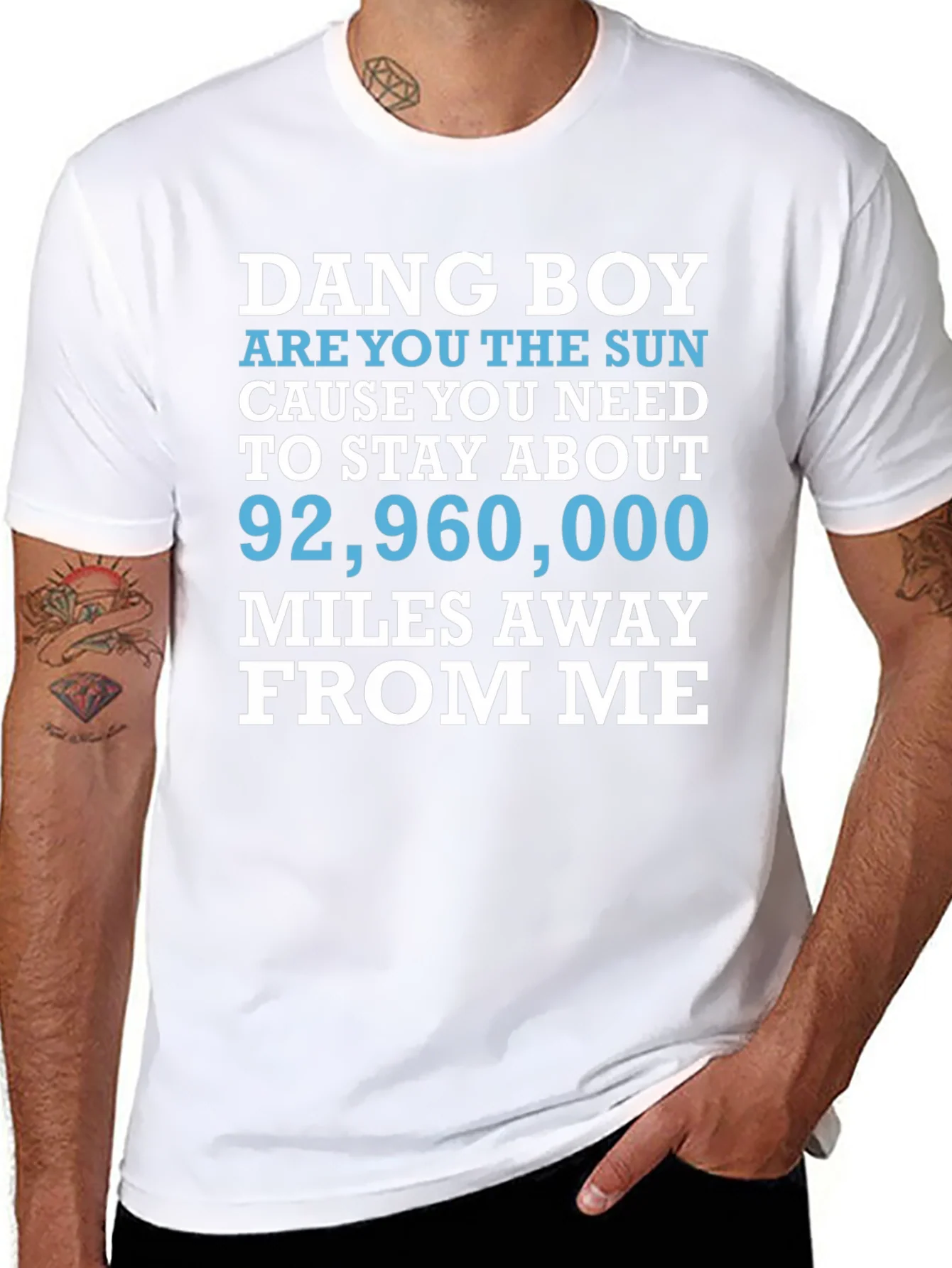 Dang Boy Sun Graphic T-Shirt - Funny Novelty Tee