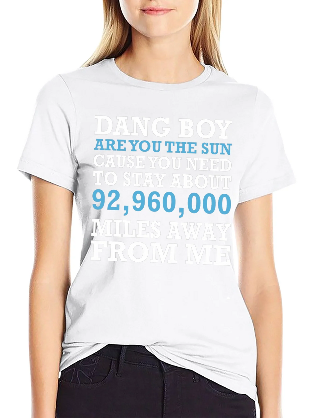 Dang Boy Sun Graphic T-Shirt - Funny Novelty Tee