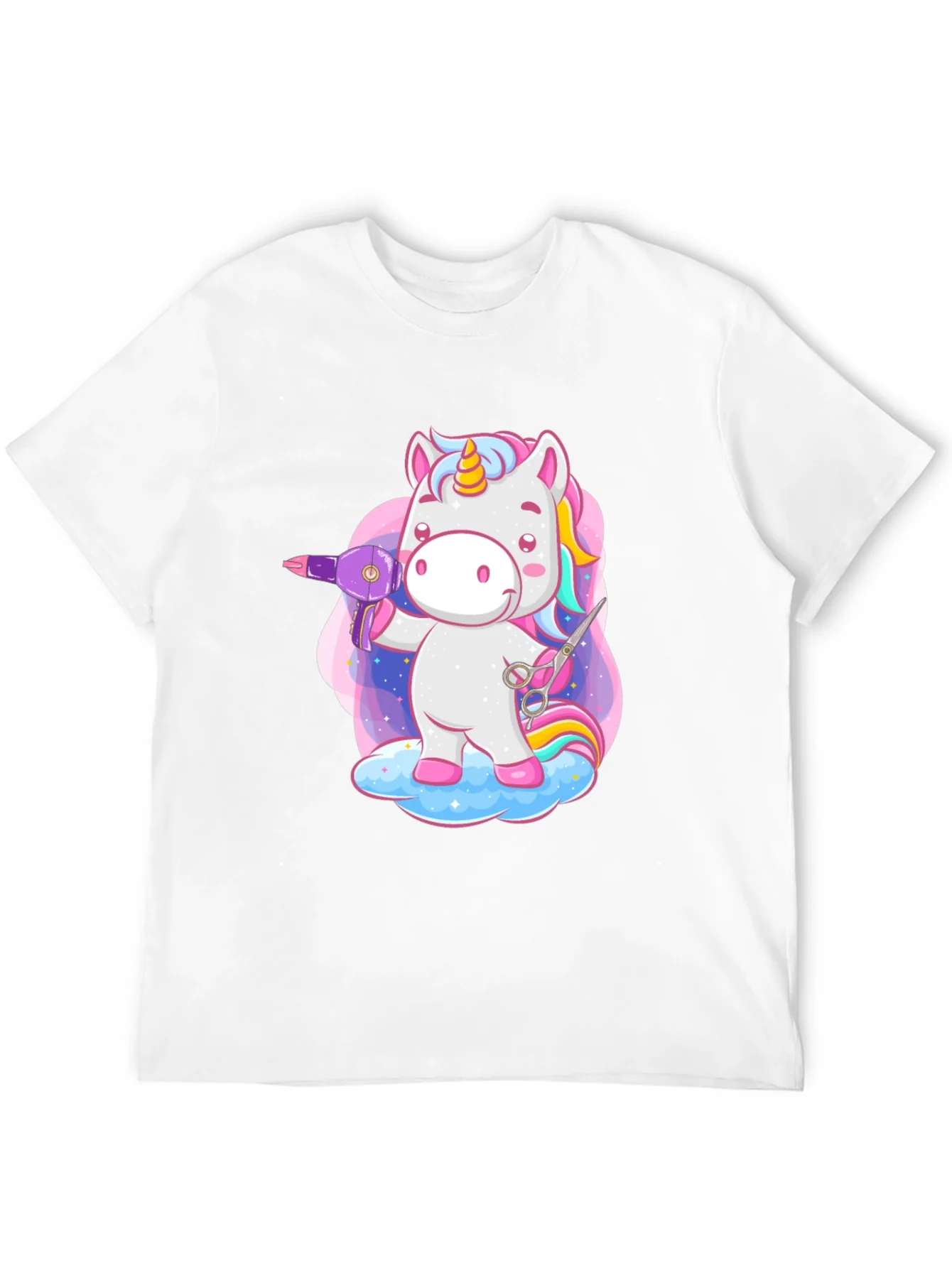 Unicorn Hair Stylist Graphic T-Shirt