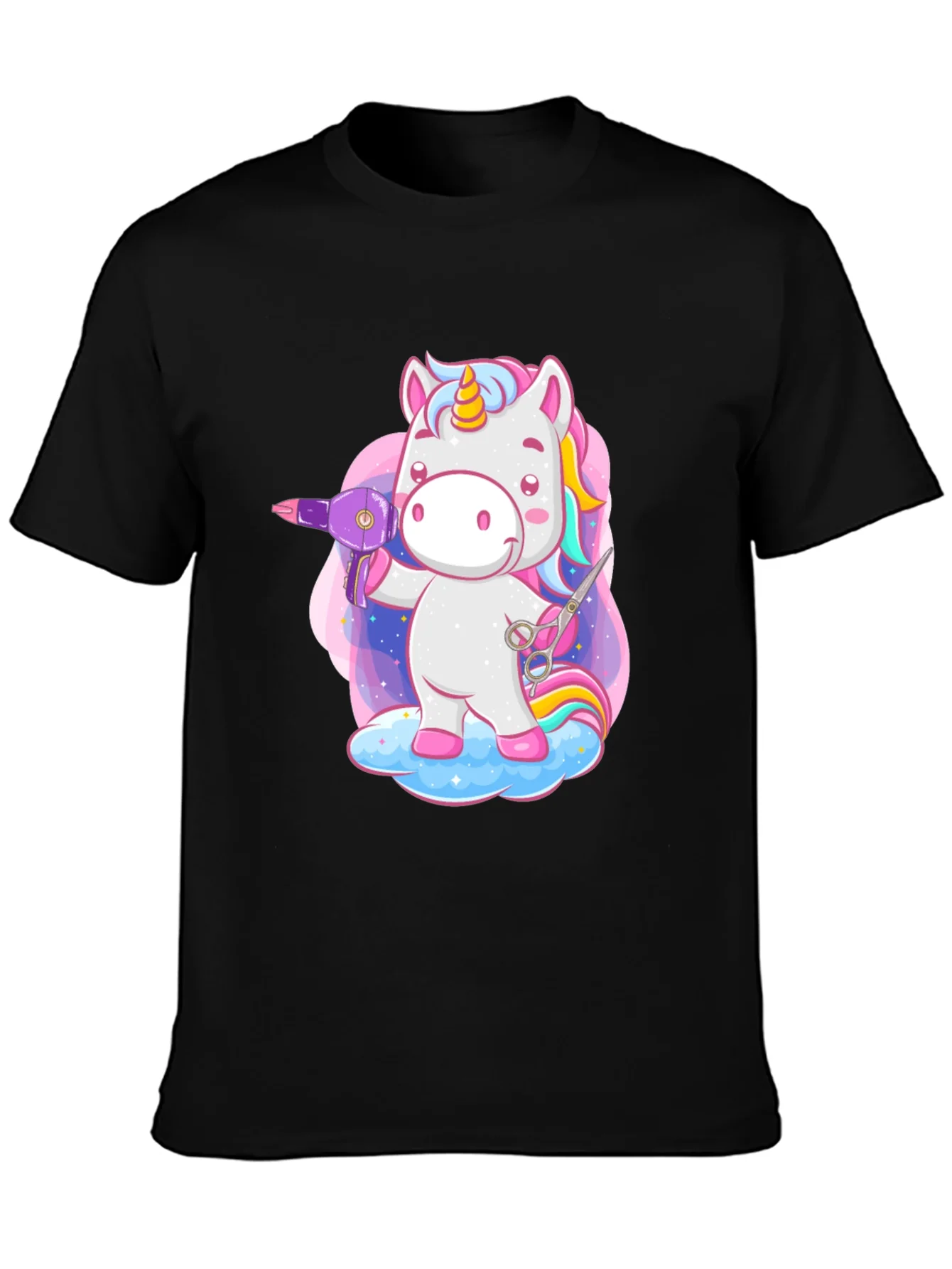 Unicorn Hair Stylist Graphic T-Shirt