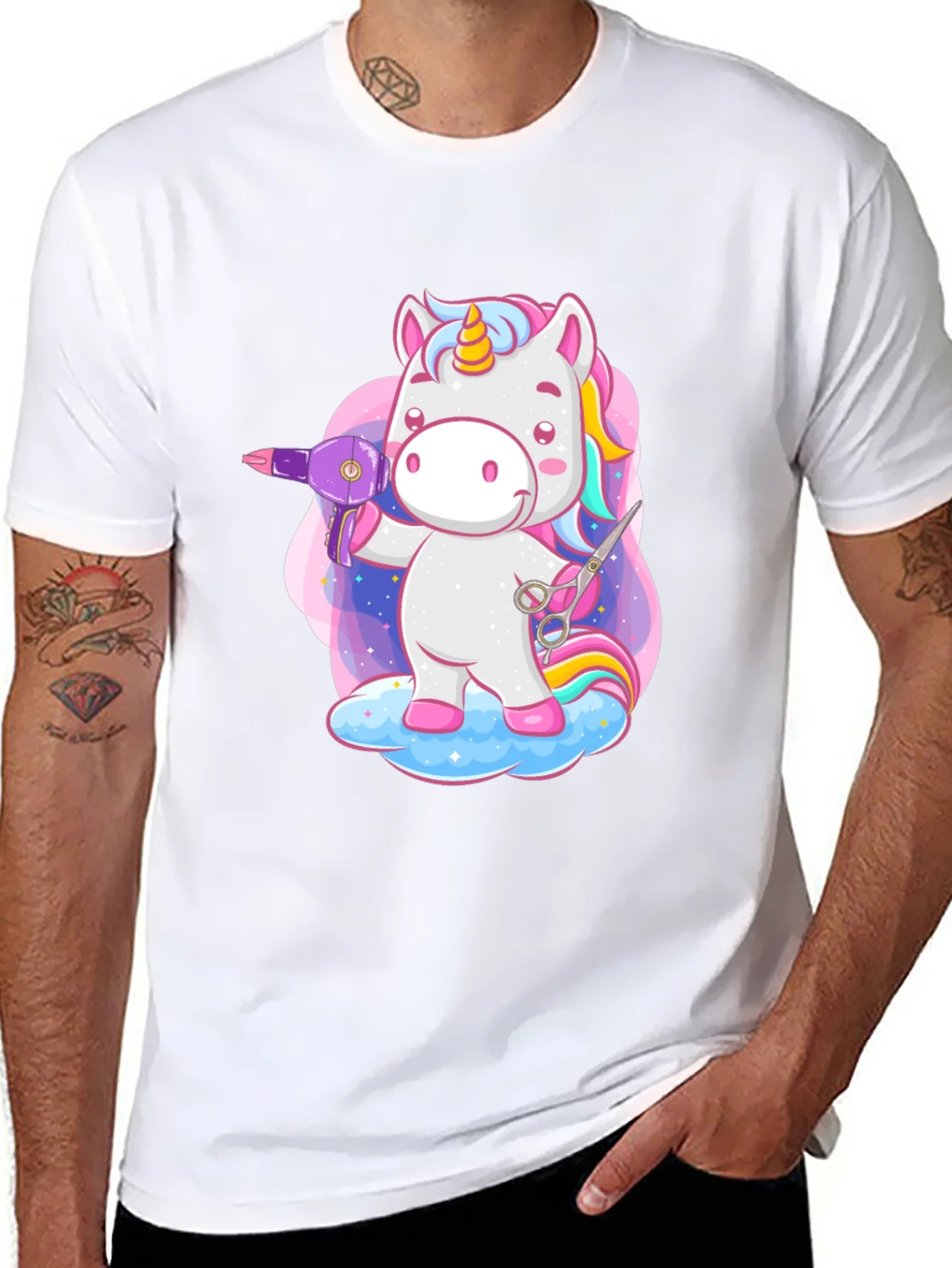 Unicorn Hair Stylist Graphic T-Shirt