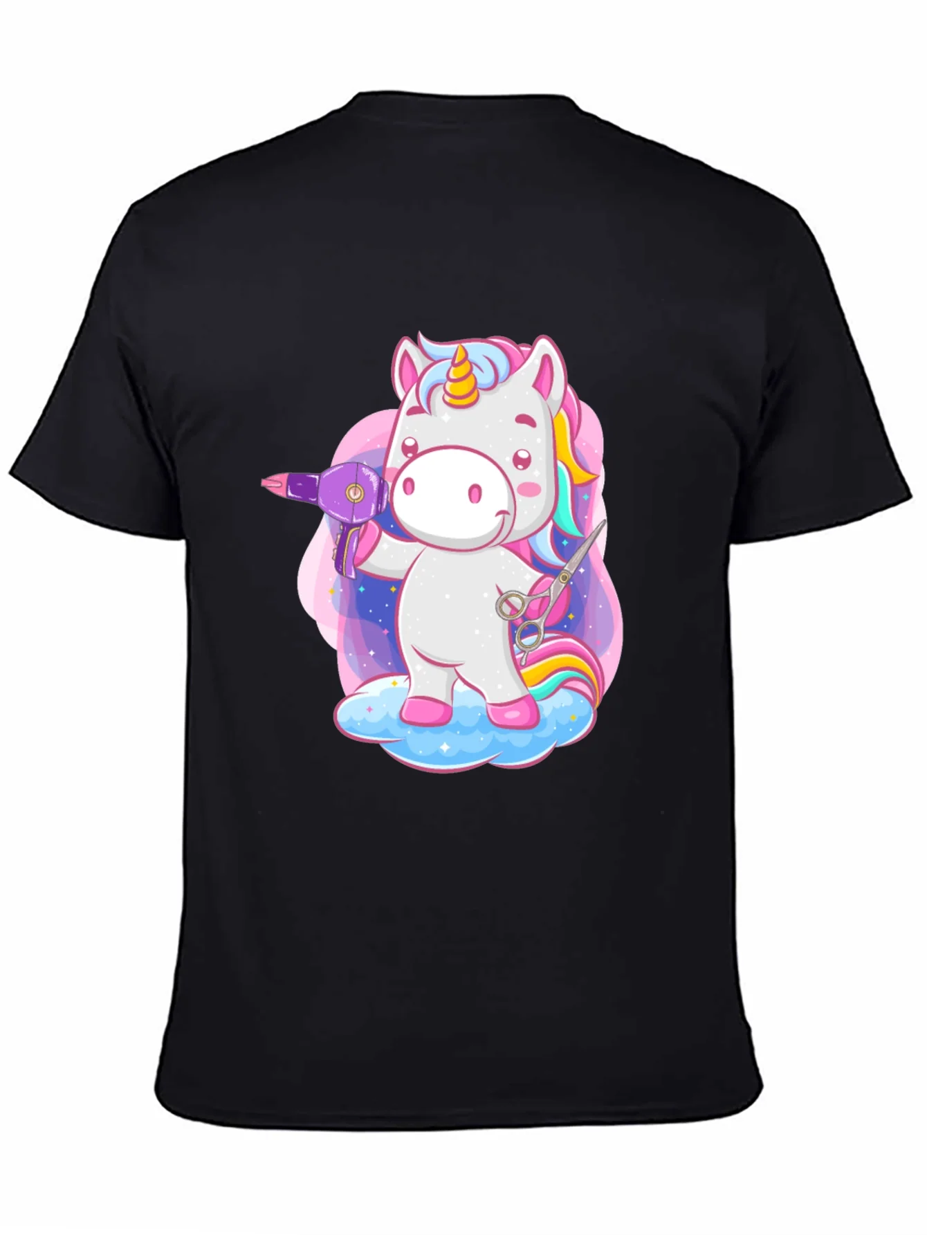Unicorn Hair Stylist Graphic T-Shirt