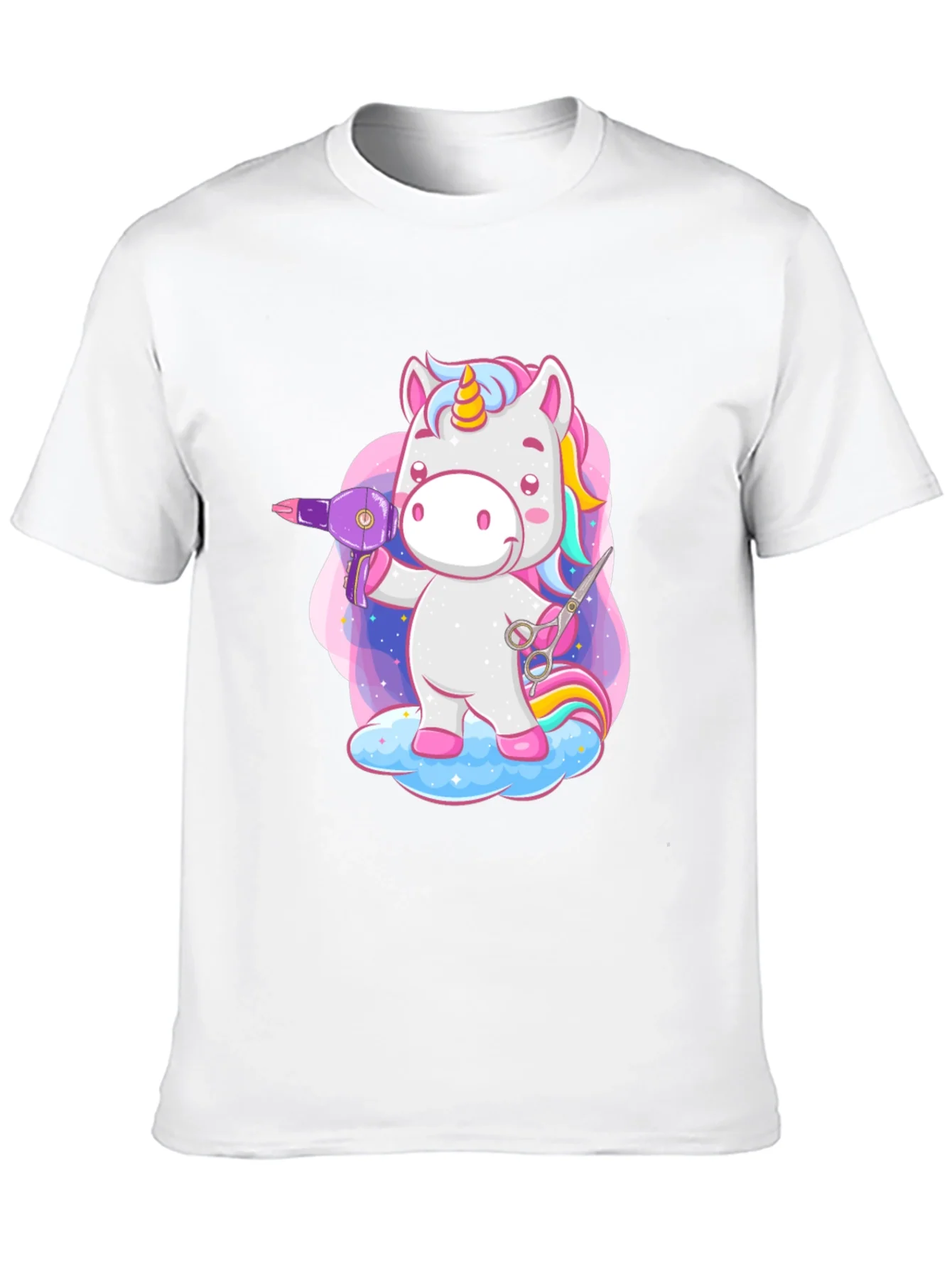 Unicorn Hair Stylist Graphic T-Shirt