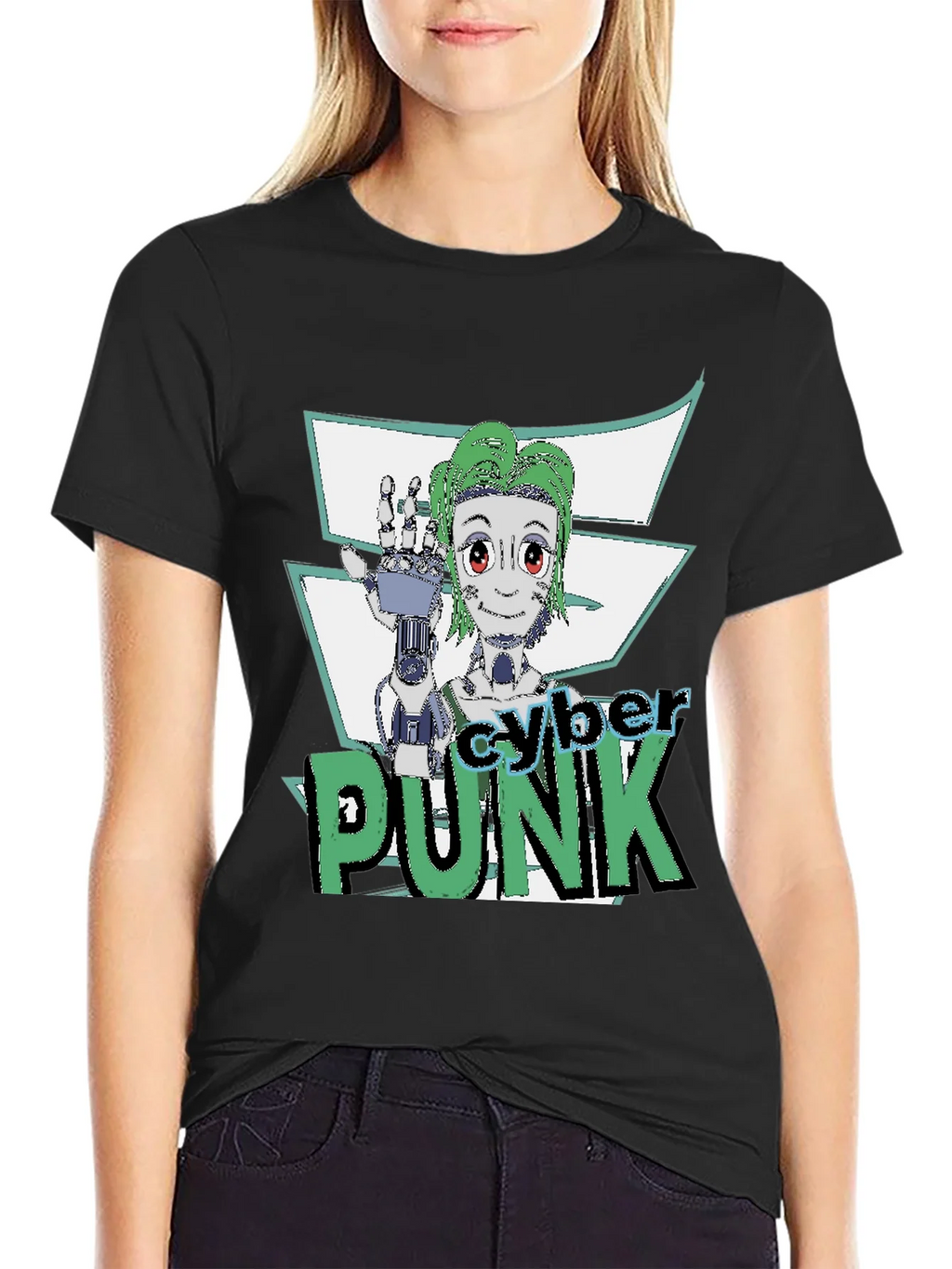 Cyberpunk Graphic Tee - Futuristic Style