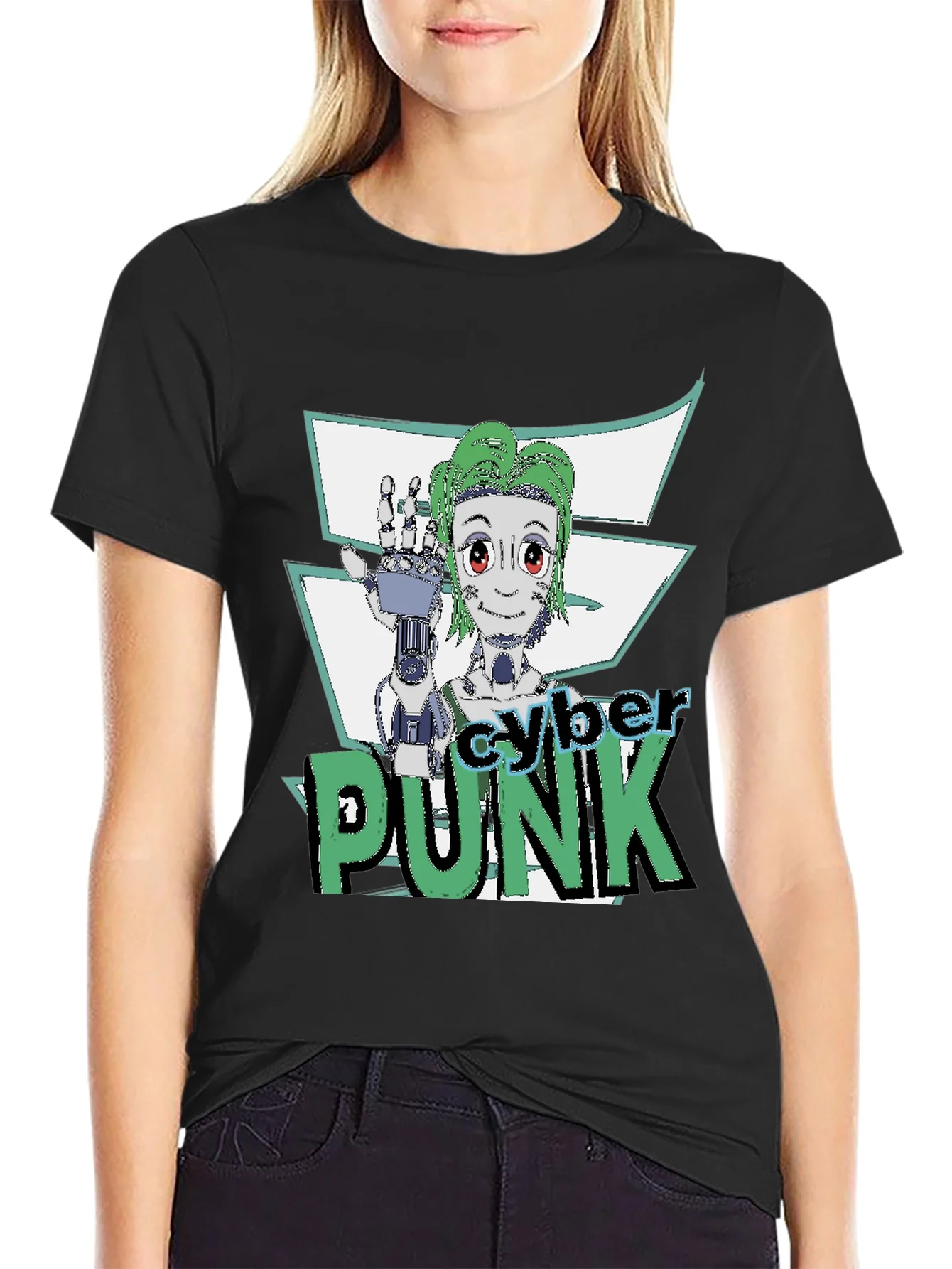 Cyberpunk Graphic Tee - Futuristic Style