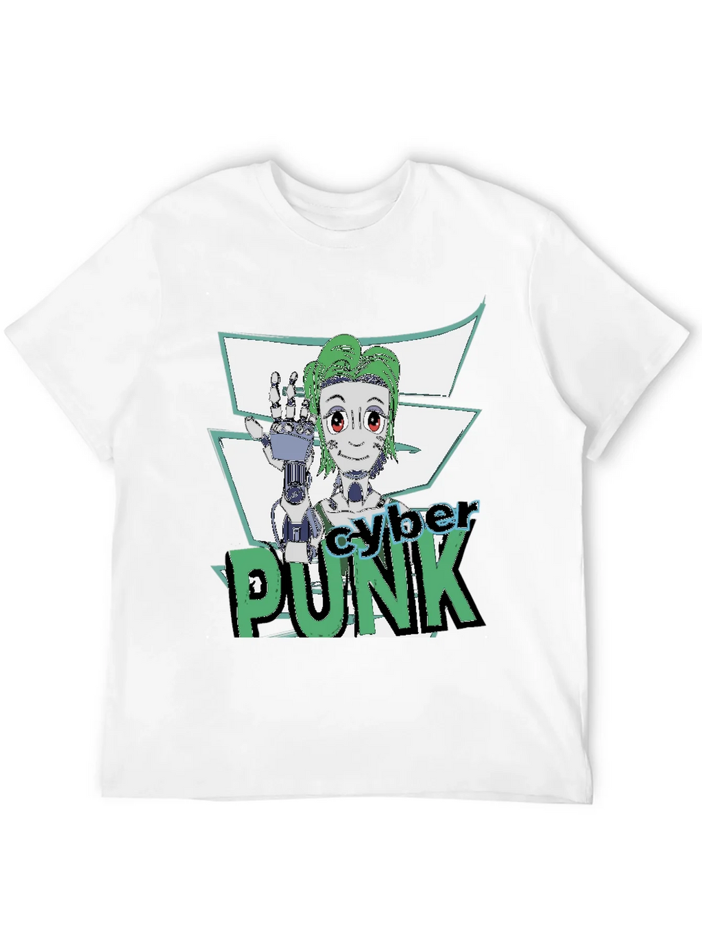 Cyberpunk Graphic Tee - Futuristic Style