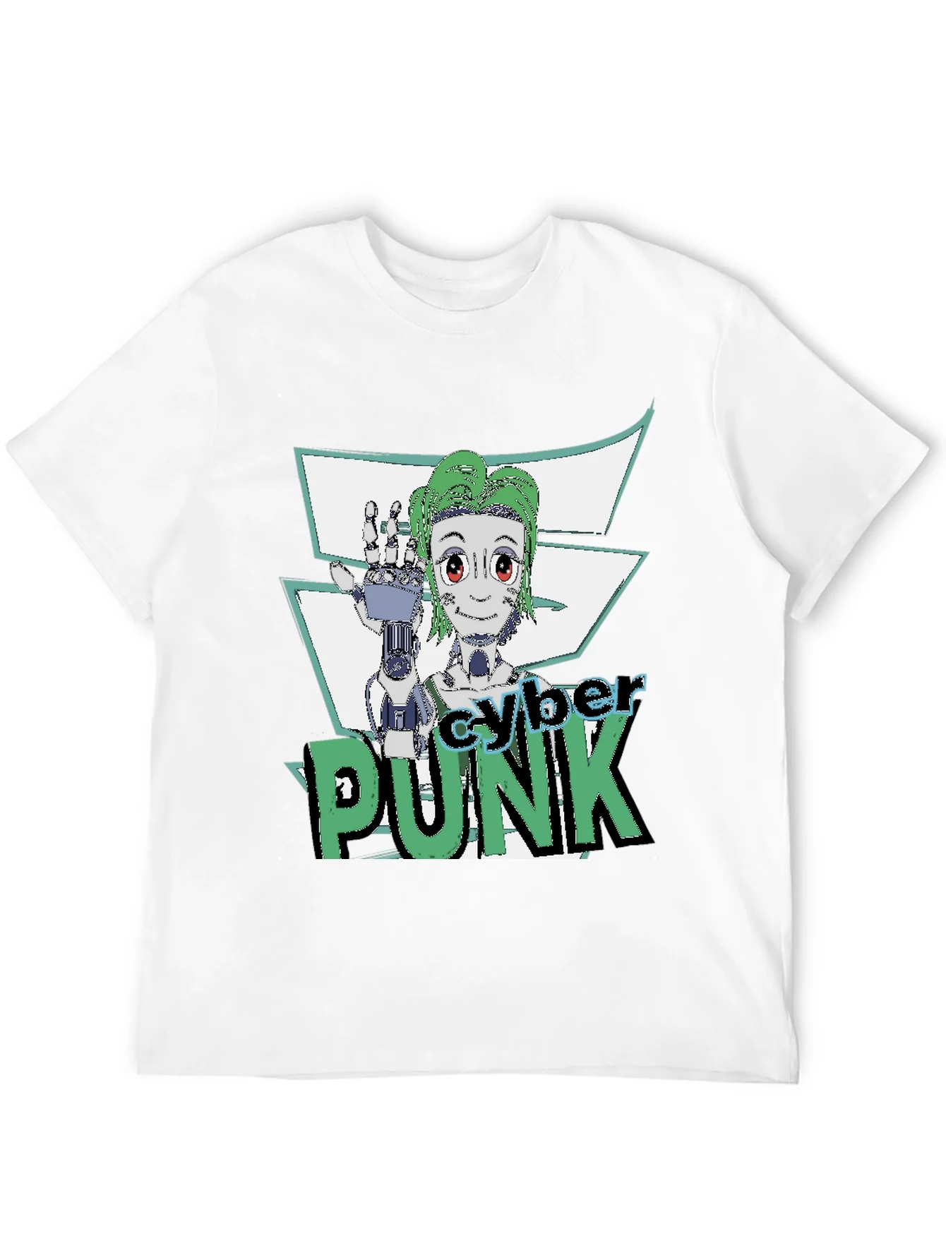 Cyberpunk Graphic Tee - Futuristic Style