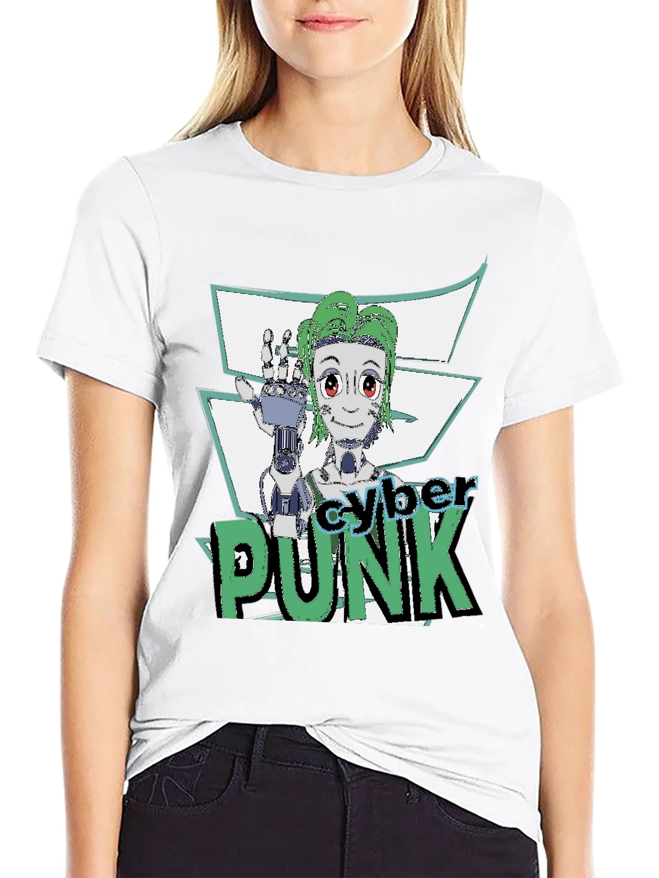 Cyberpunk Graphic Tee - Futuristic Style