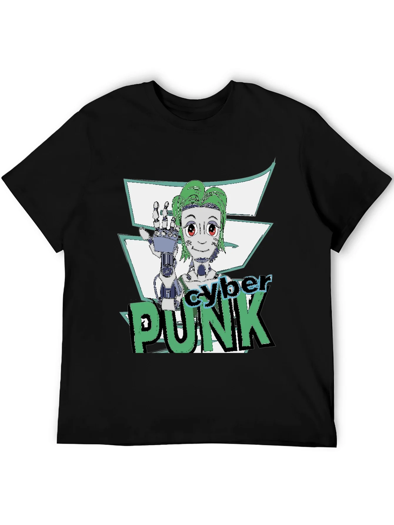 Cyberpunk Graphic Tee - Futuristic Style