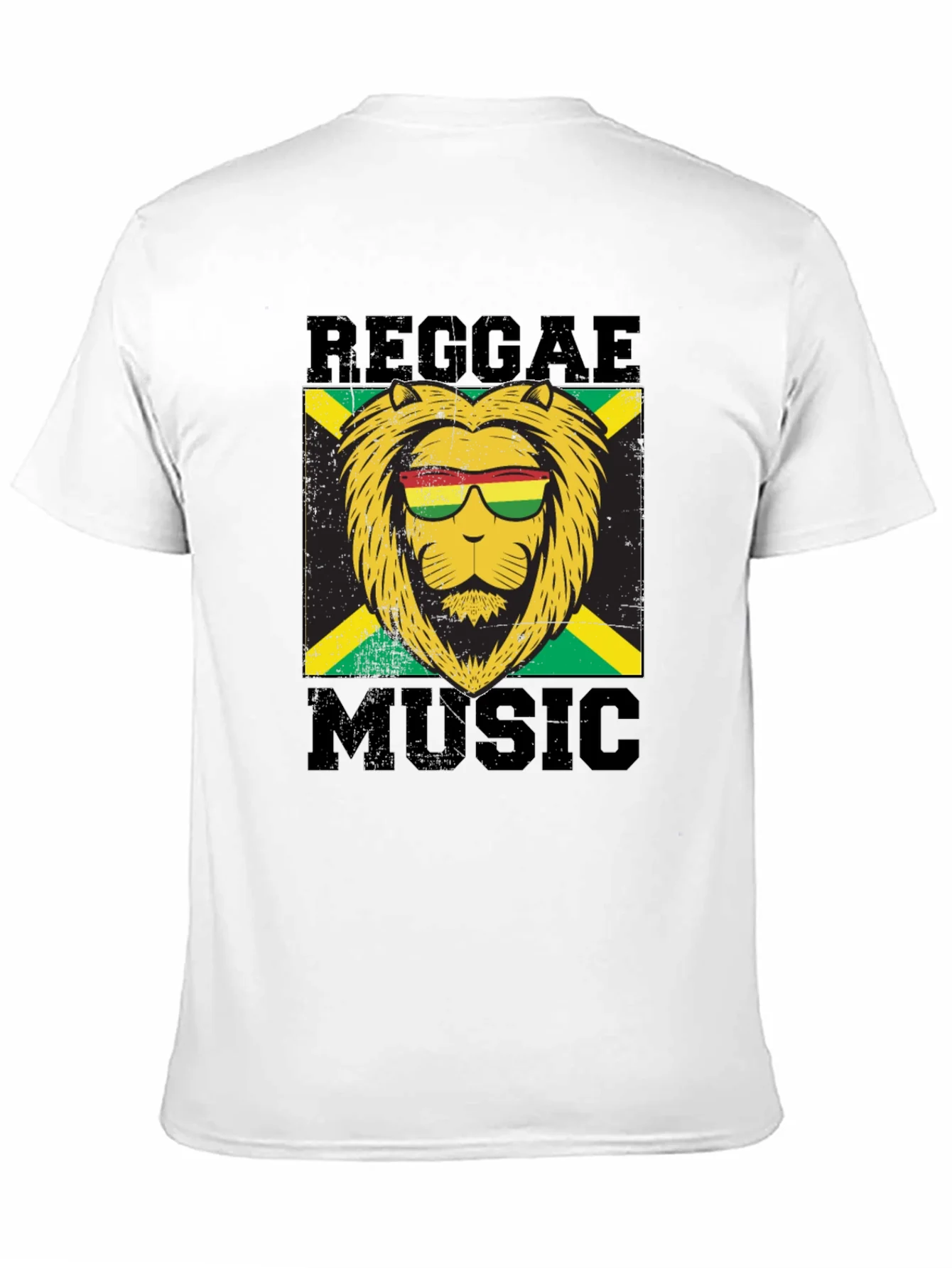 Reggae Music Lion Graphic T-Shirt