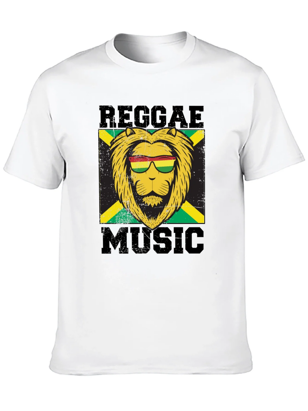 Reggae Music Lion Graphic T-Shirt