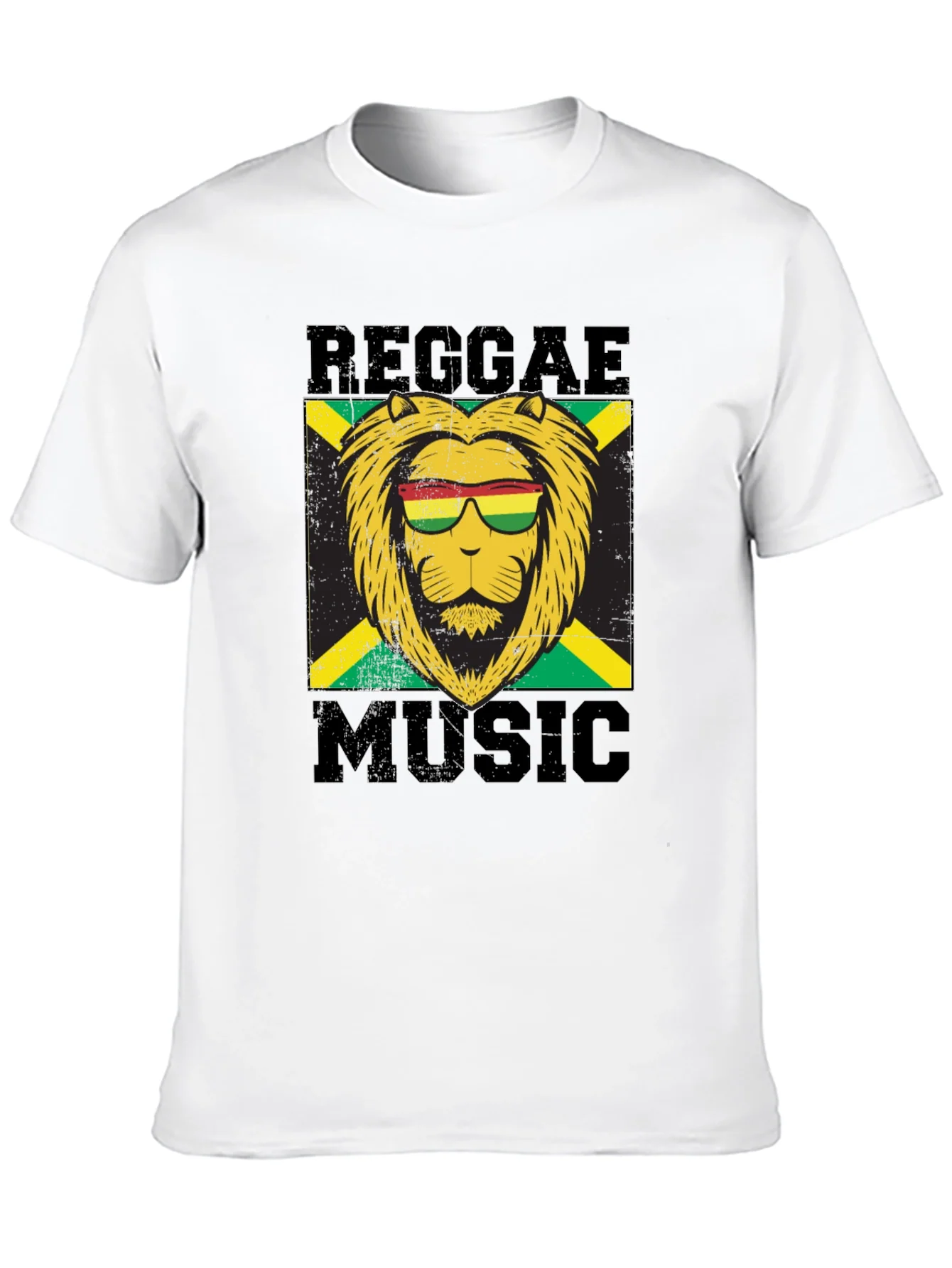 Reggae Music Lion Graphic T-Shirt