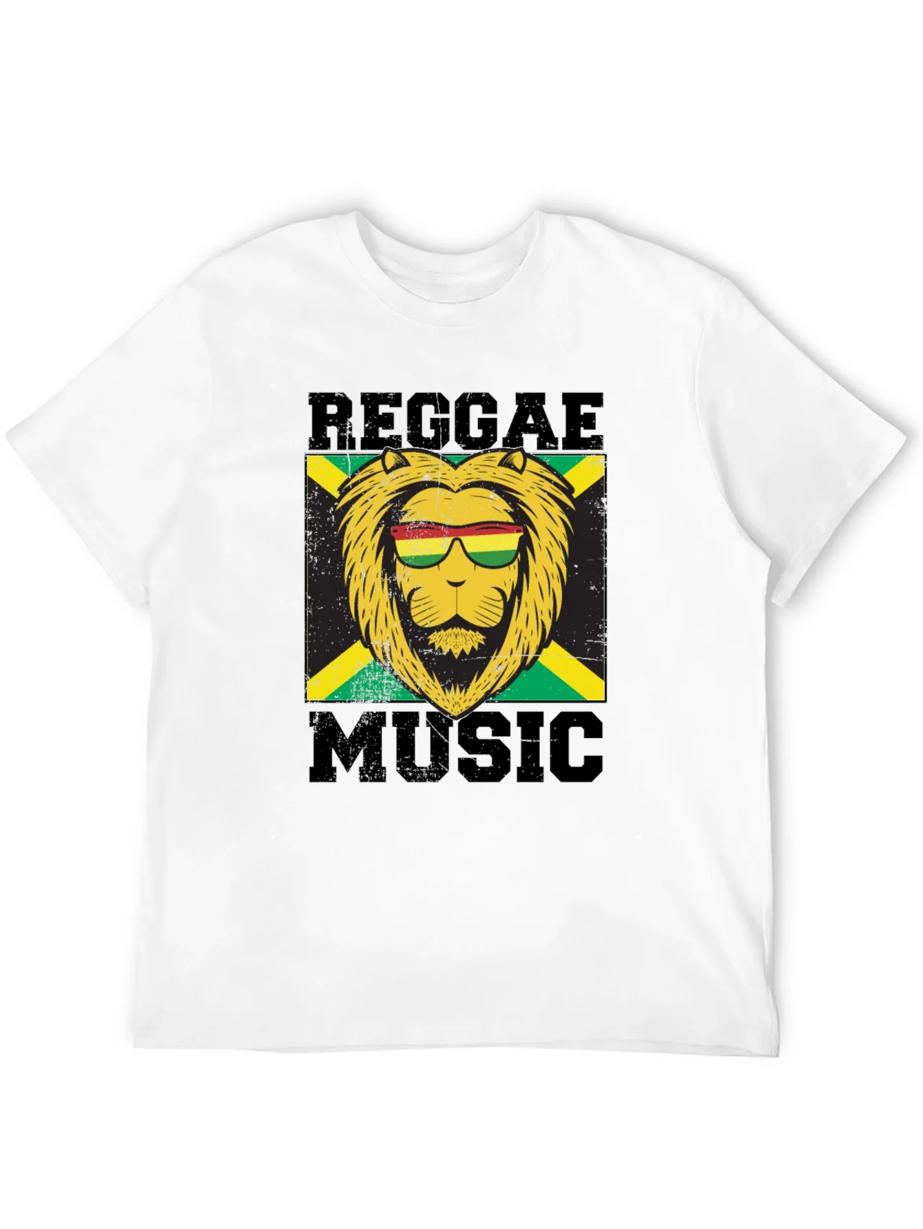 Reggae Music Lion Graphic T-Shirt