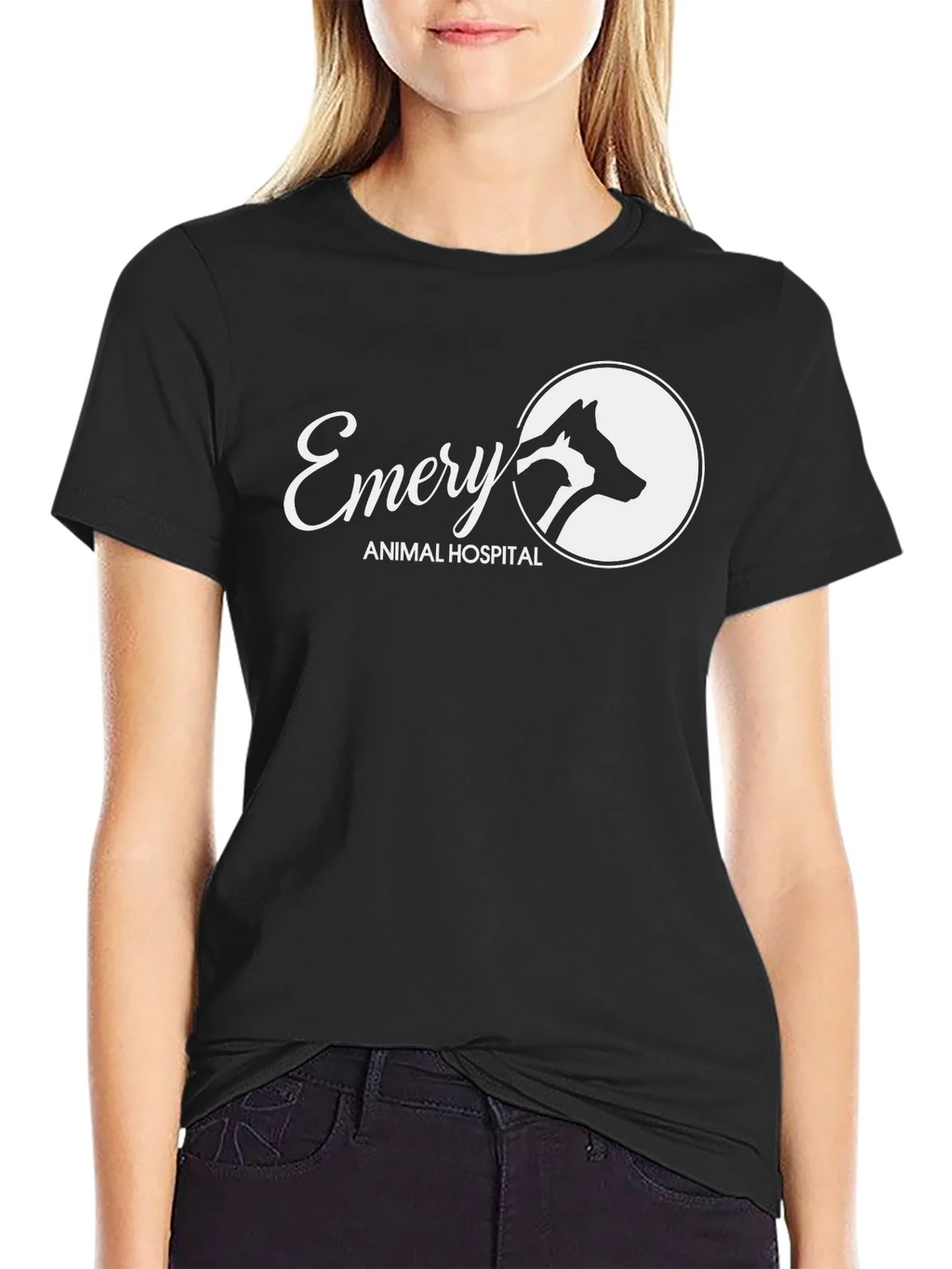 Emery Animal Hospital Black T-Shirt