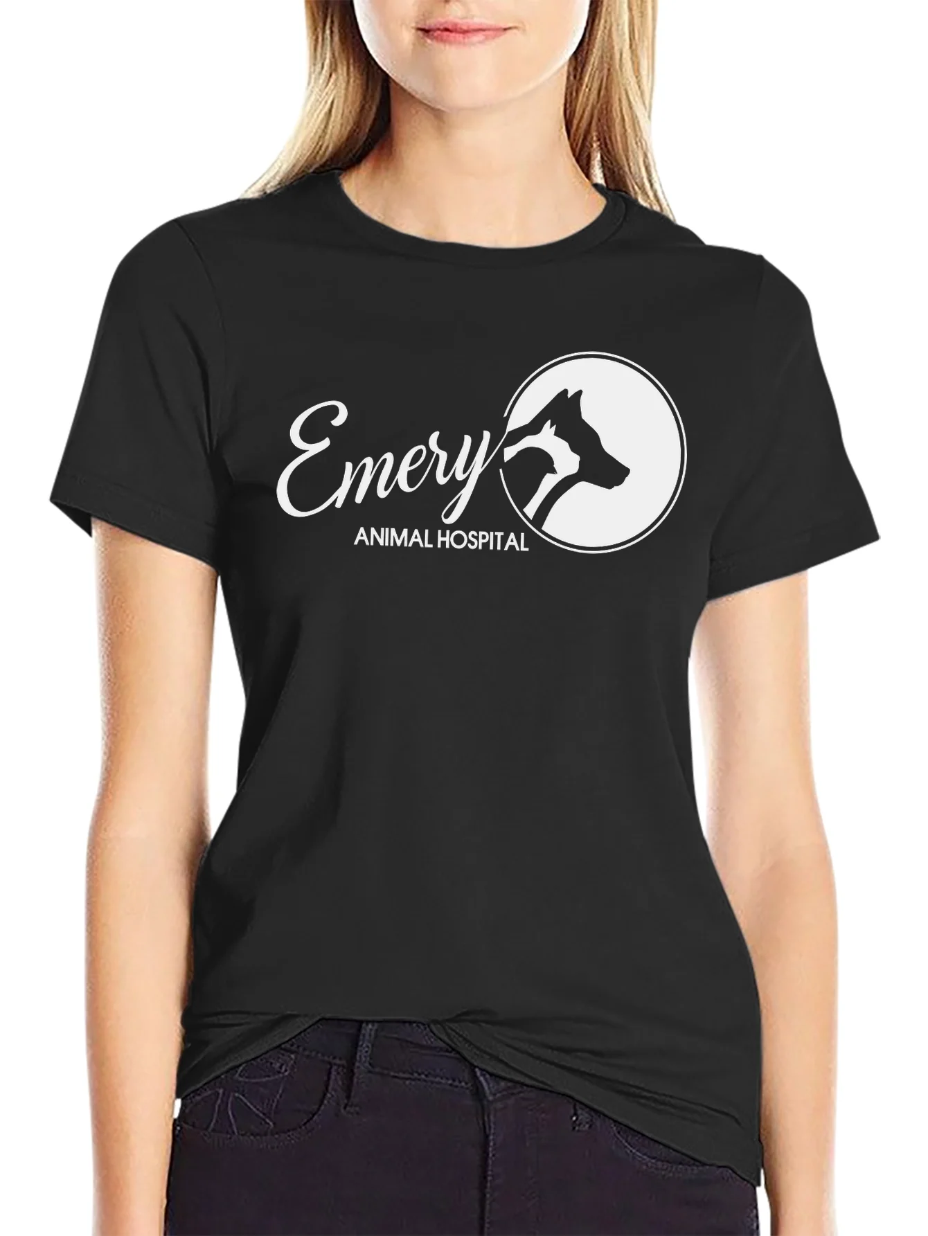 Emery Animal Hospital Black T-Shirt
