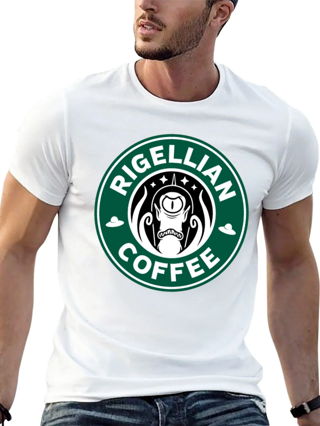 Rigellian Coffee T-Shirt - Alien Parody Tee