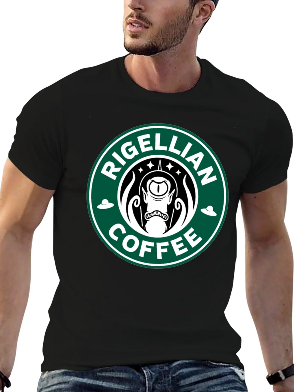 Rigellian Coffee T-Shirt - Alien Parody Tee