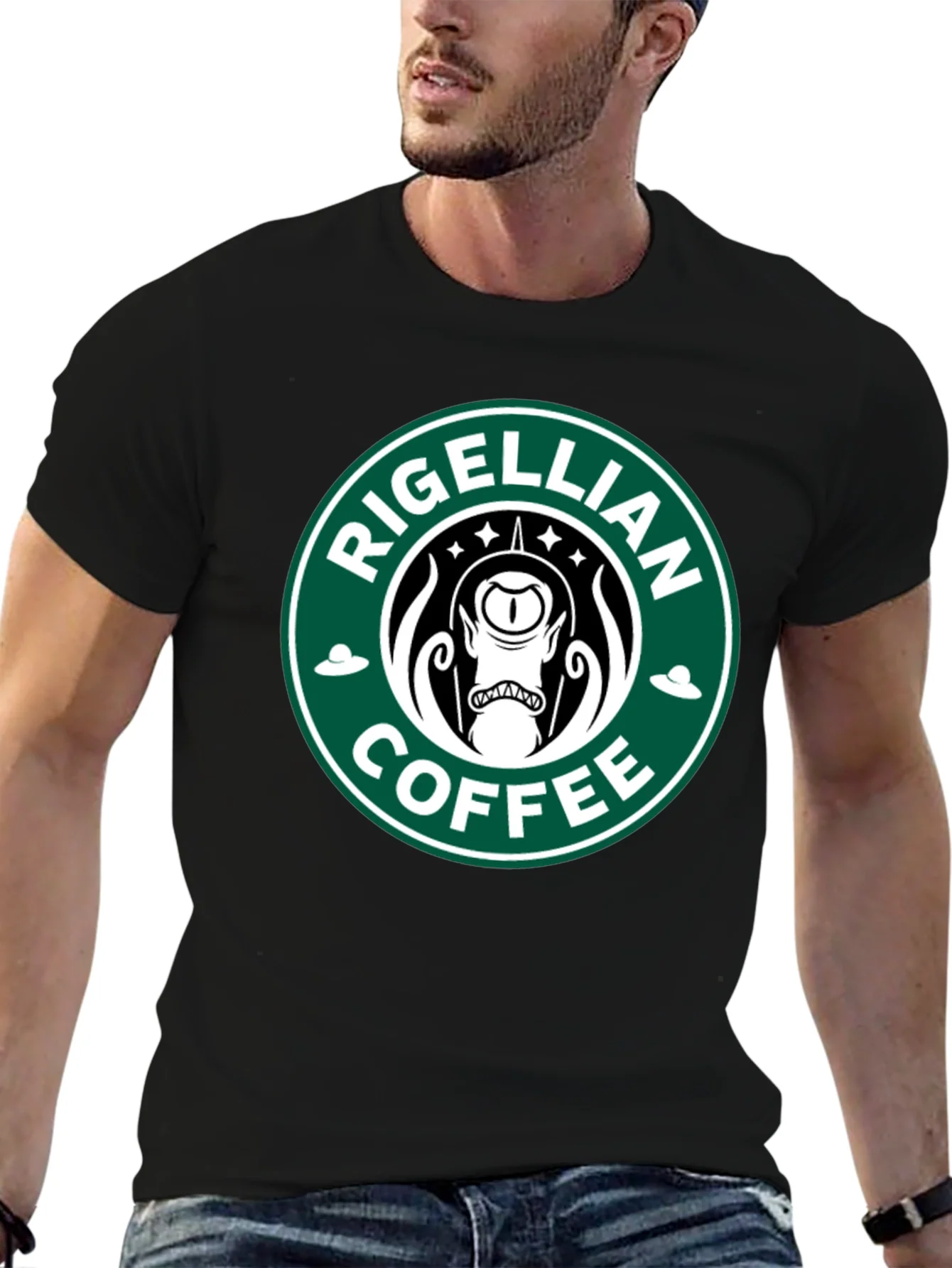 Rigellian Coffee T-Shirt - Alien Parody Tee