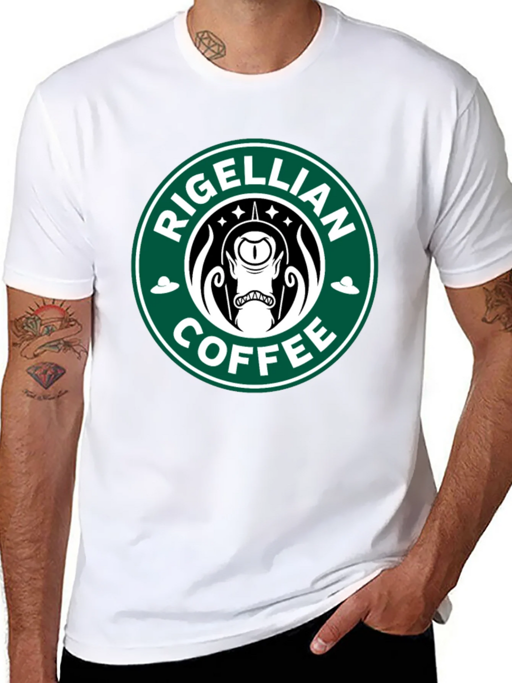 Rigellian Coffee T-Shirt - Alien Parody Tee