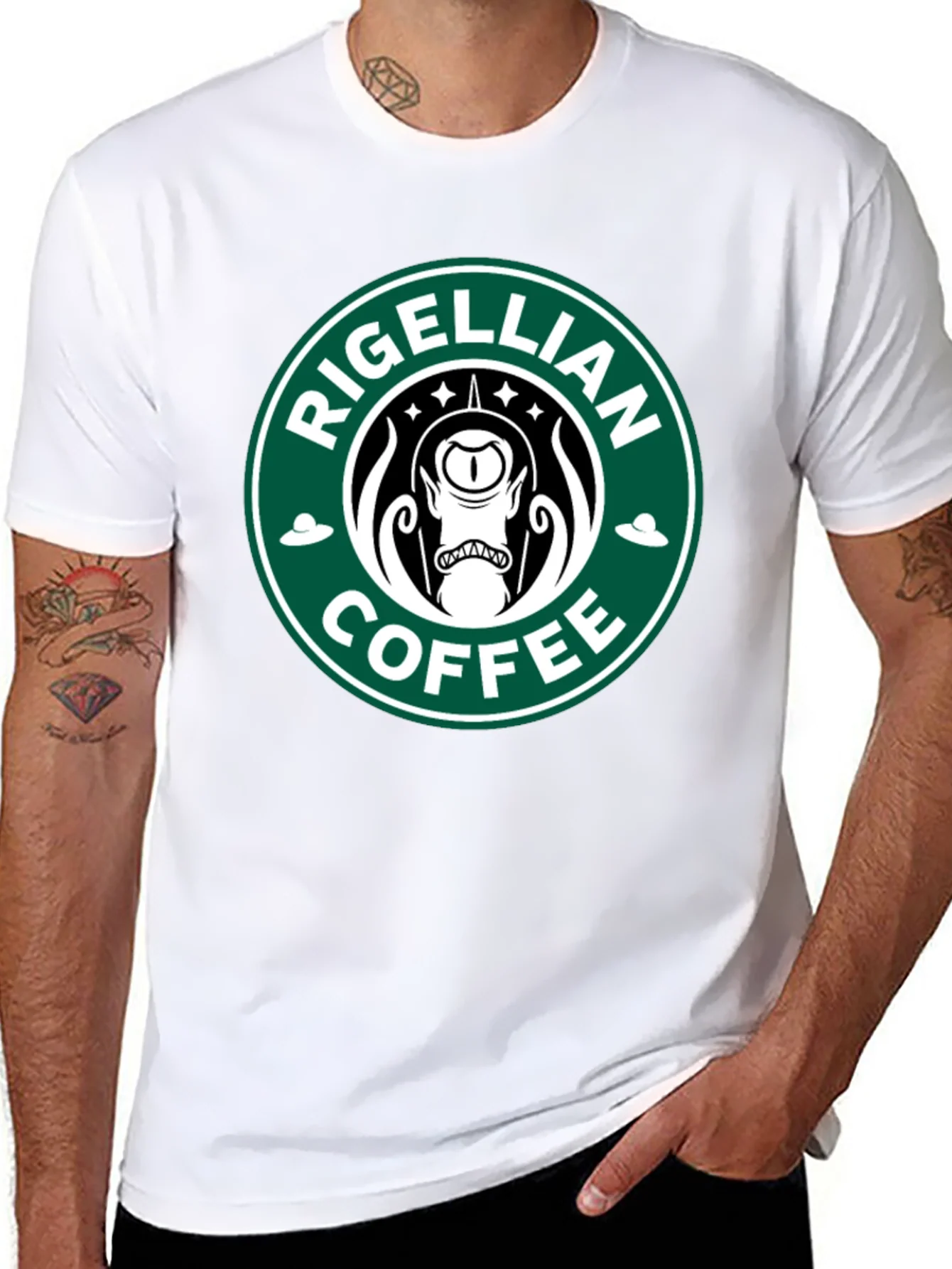 Rigellian Coffee T-Shirt - Alien Parody Tee