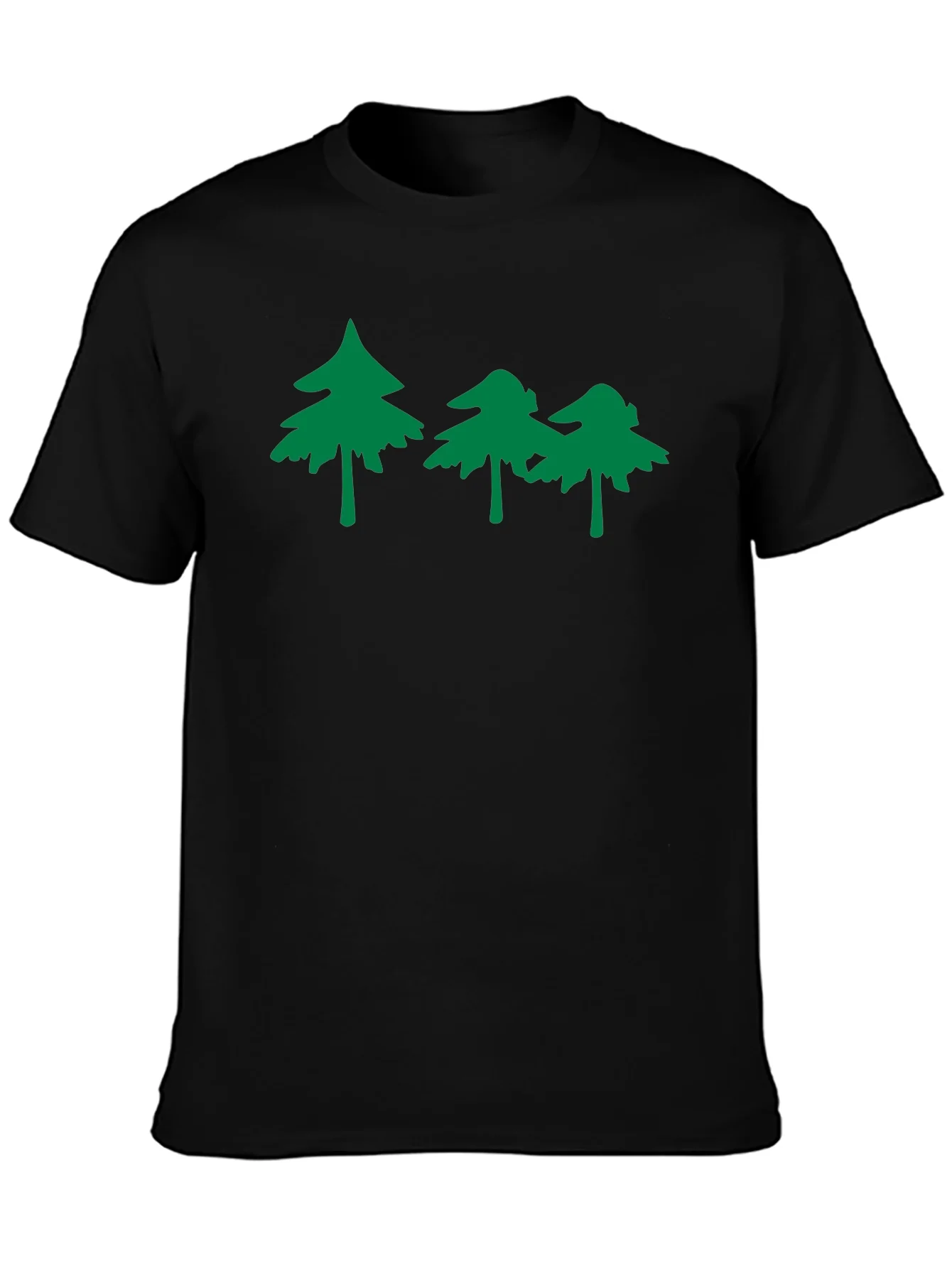 Nature Inspired Graphic Tee - Black