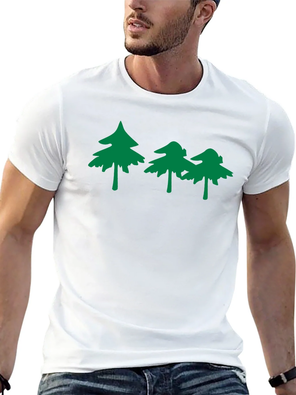 Nature Inspired Graphic Tee - Black