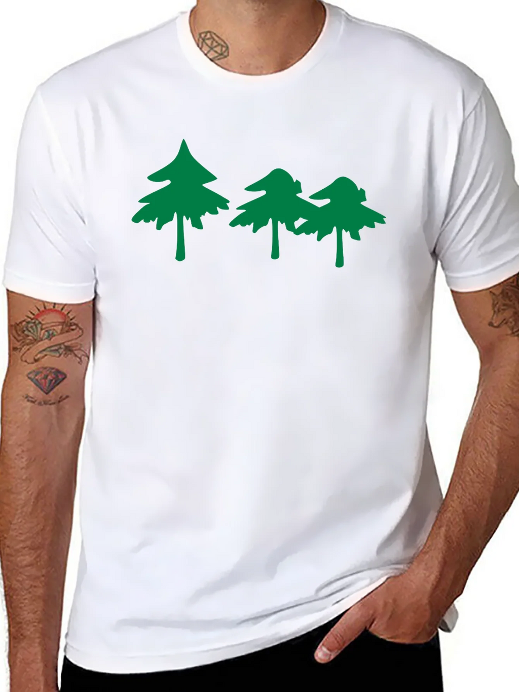 Nature Inspired Graphic Tee - Black