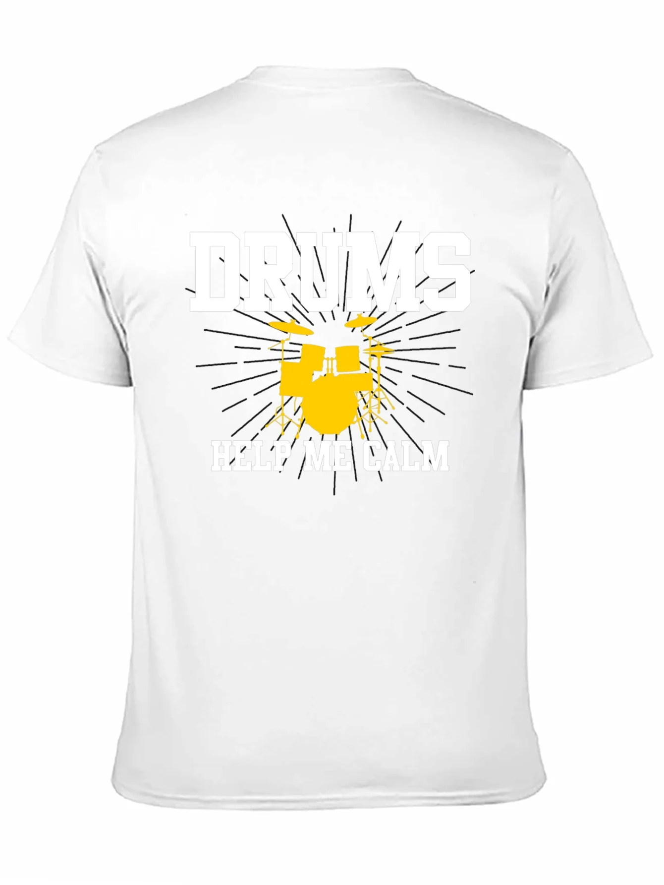 Drums Help Me Calm T-Shirt - Musician Tee