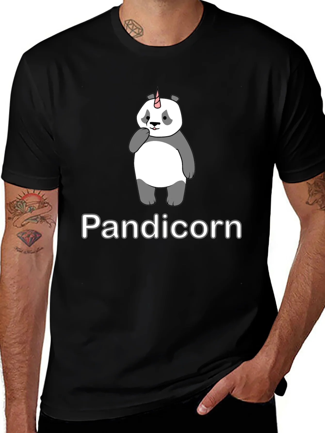 Pandicorn T-Shirt - Panda Unicorn Graphic Tee