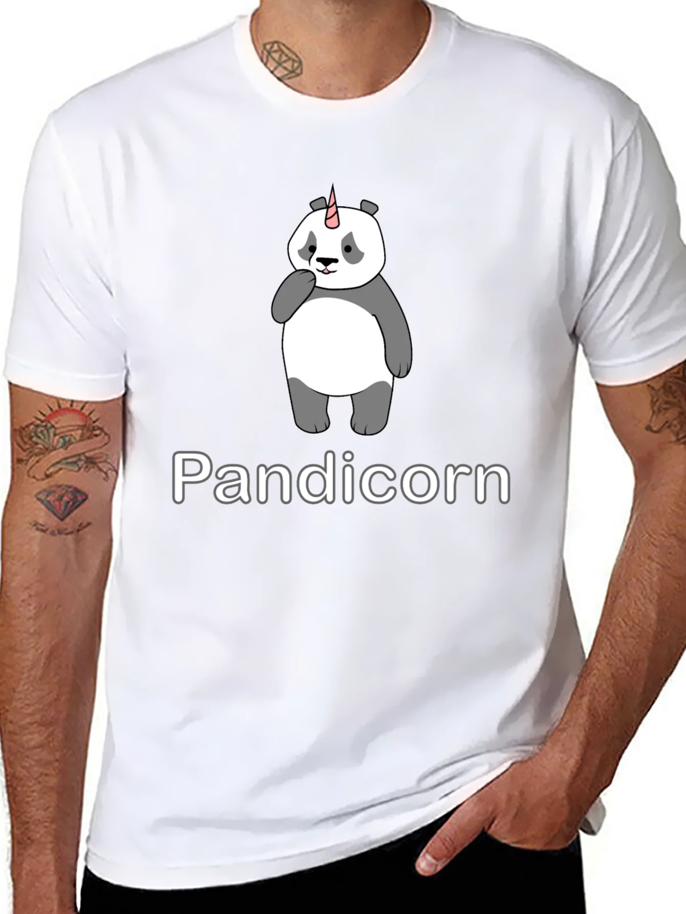 Pandicorn T-Shirt - Panda Unicorn Graphic Tee