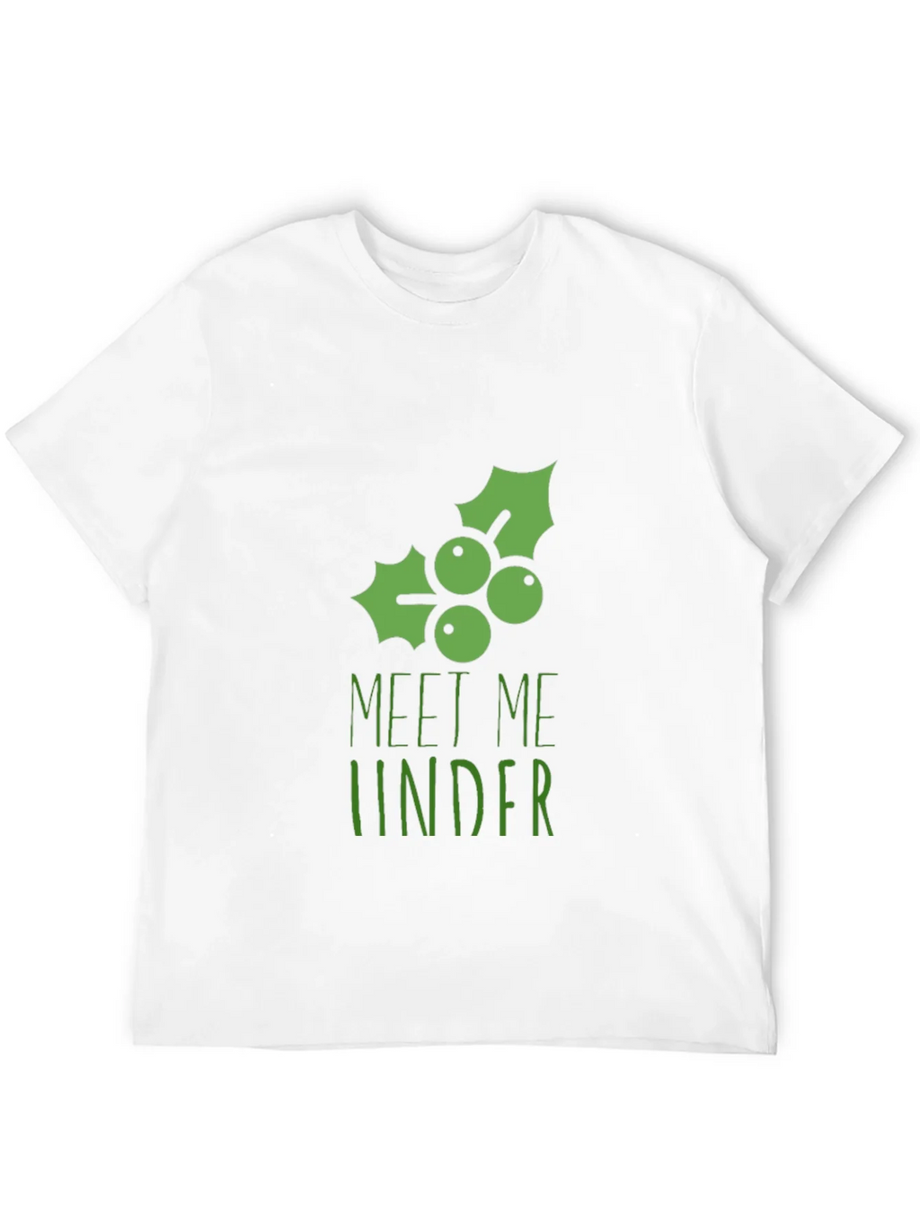 Meet Me Under the Mistletoe Black Graphic Tee