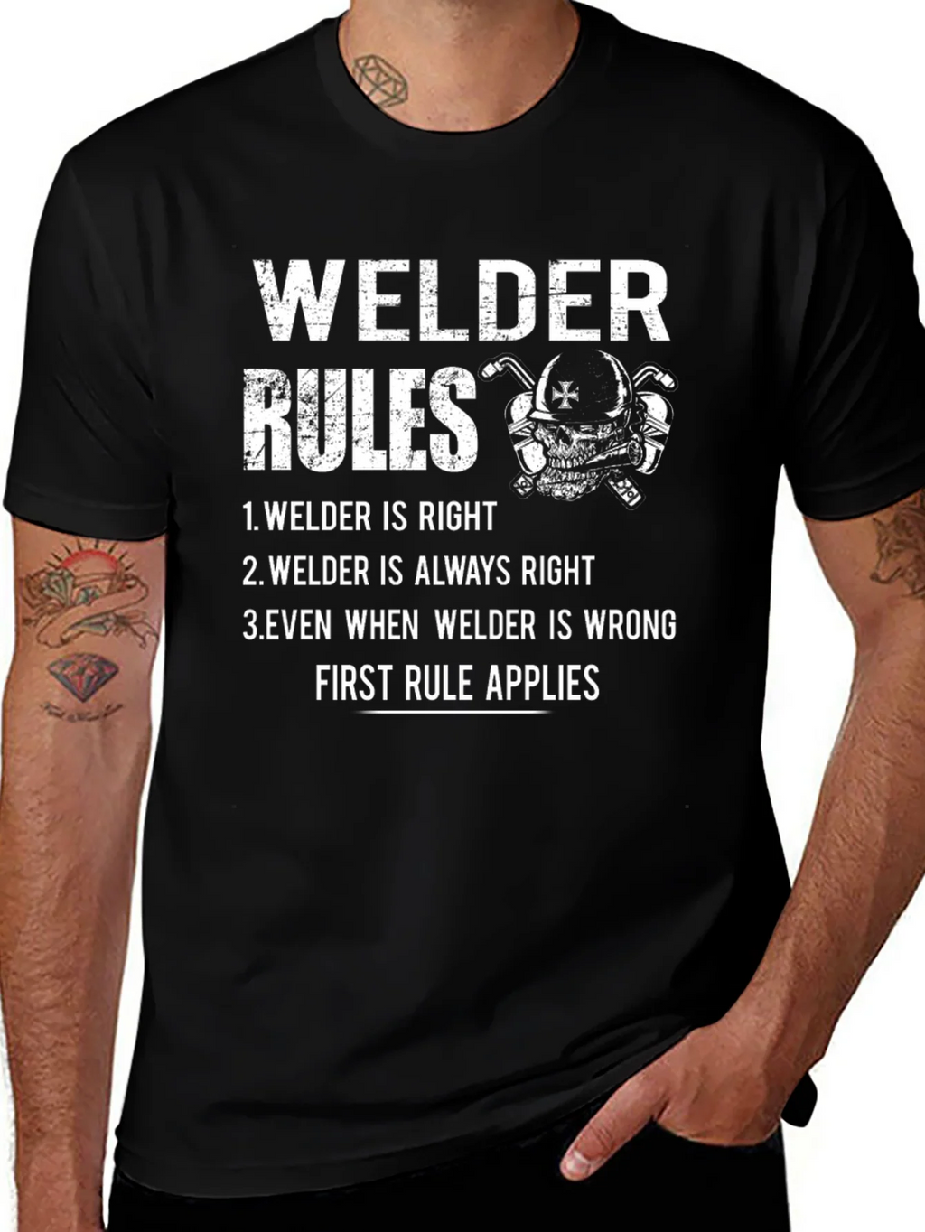 Welder Rules T-Shirt - Funny Welding Tee