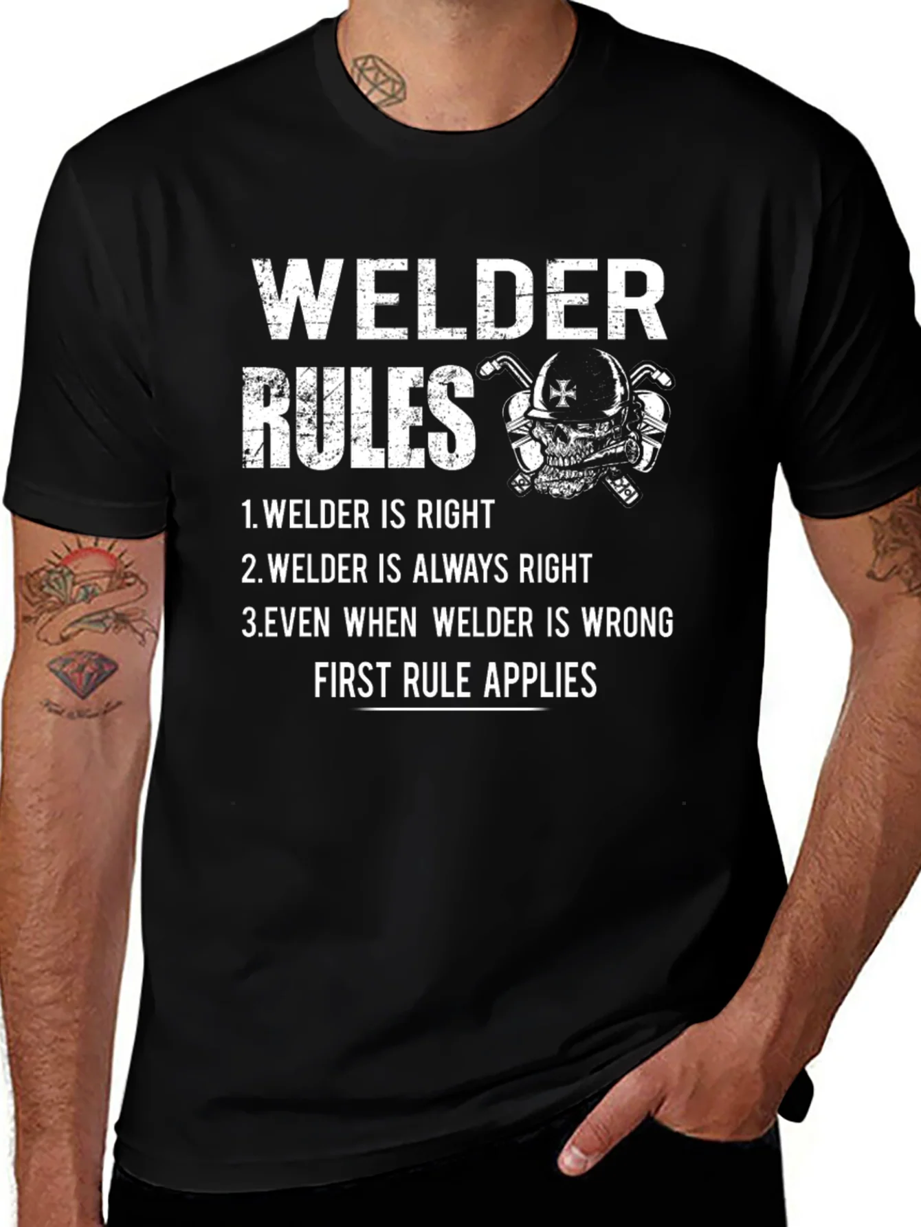 Welder Rules T-Shirt - Funny Welding Tee