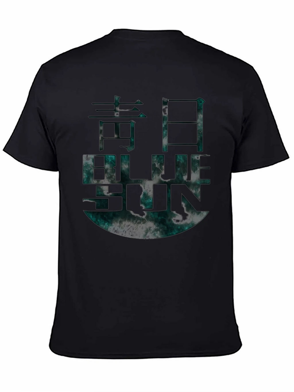Blue Sun Graphic T-Shirt Black