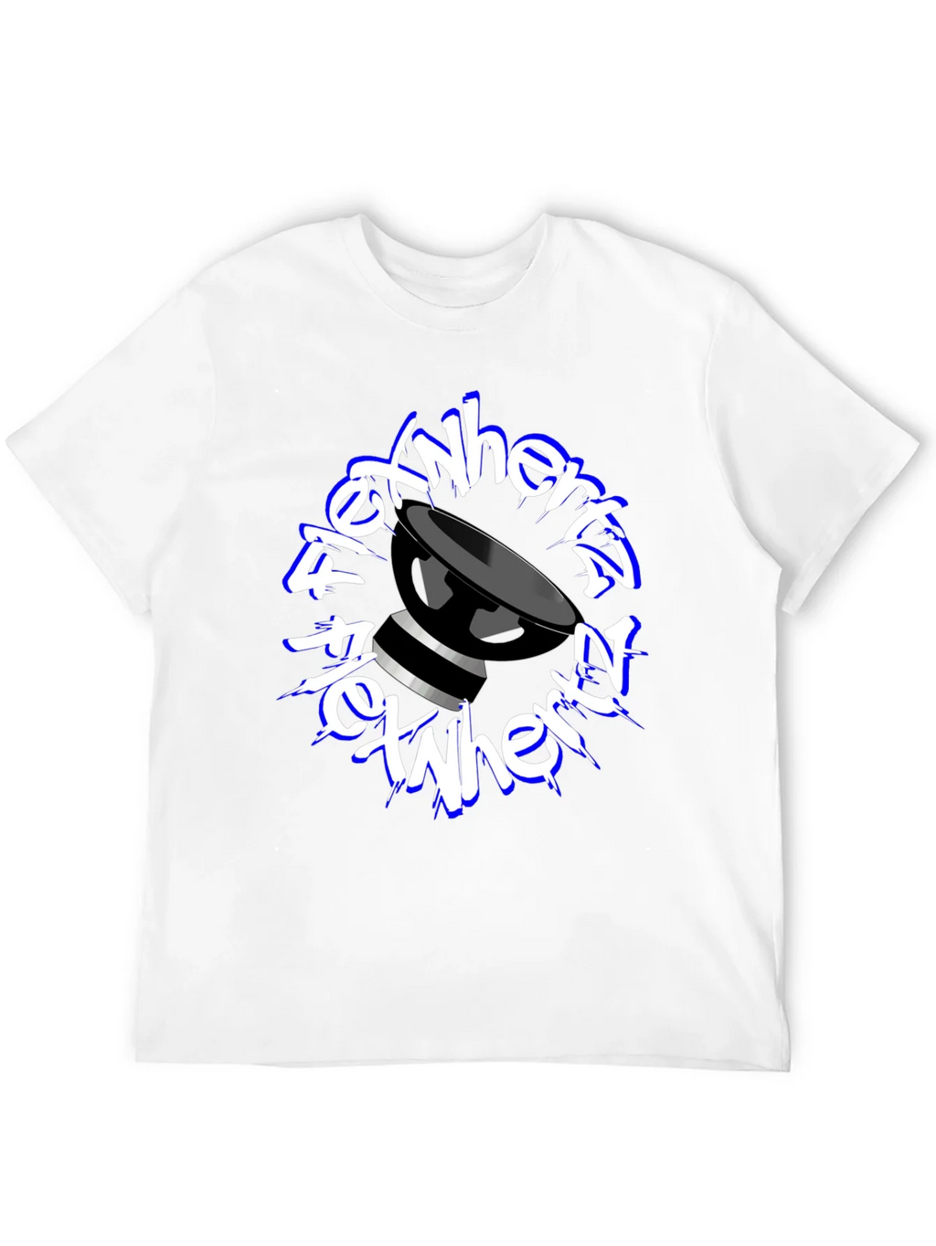 FlexNHertz Black Graphic T-Shirt