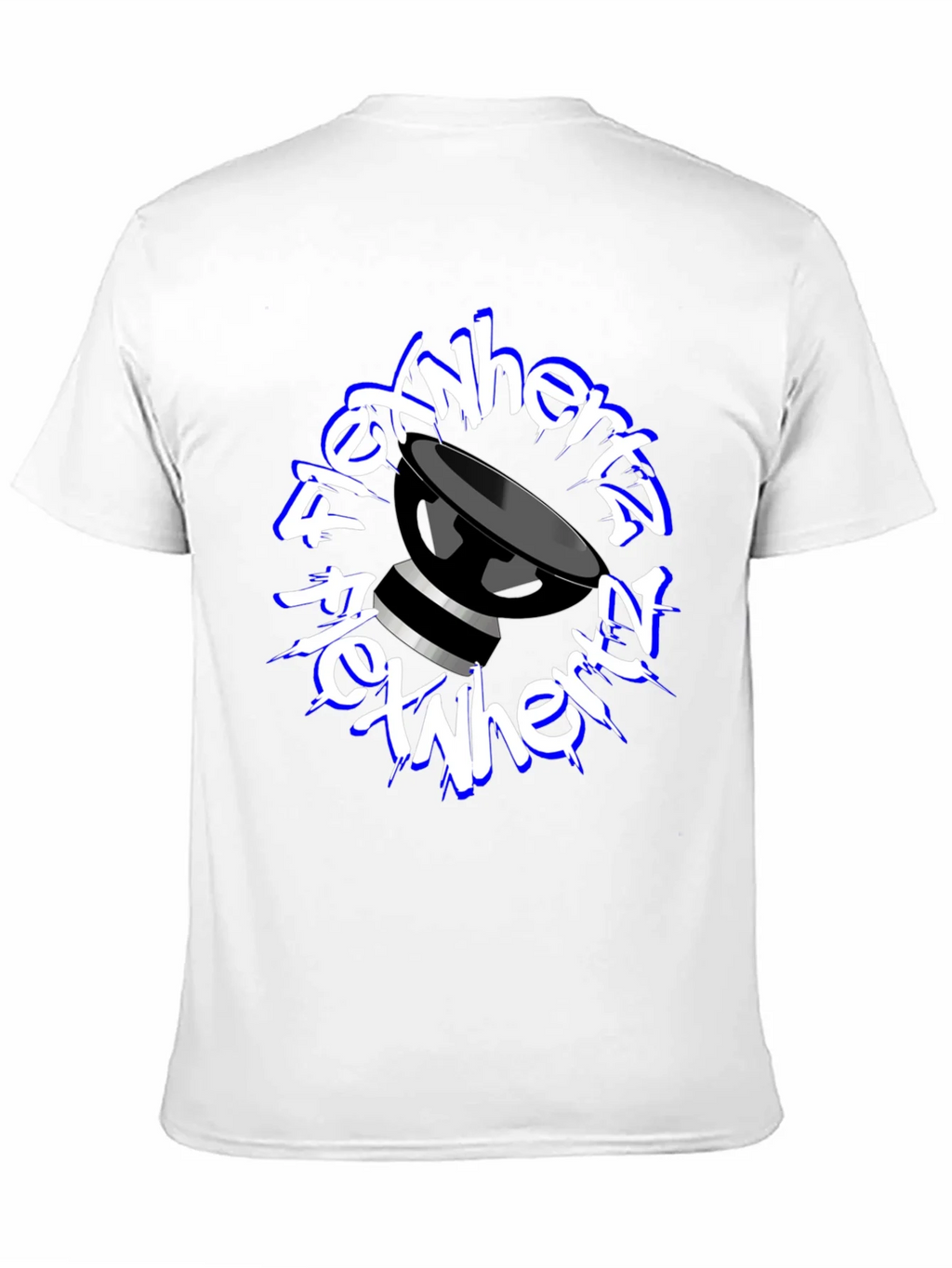 FlexNHertz Black Graphic T-Shirt