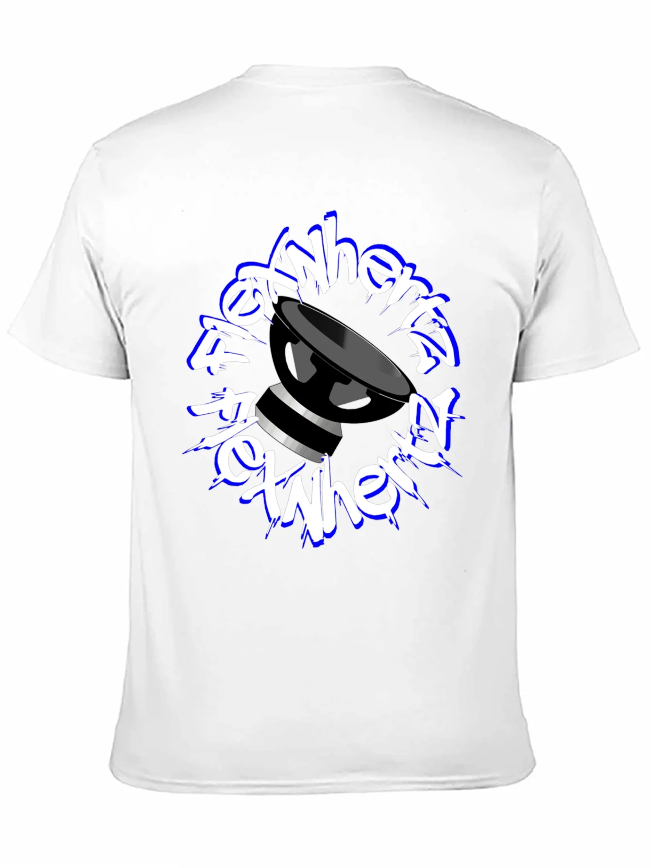 FlexNHertz Black Graphic T-Shirt