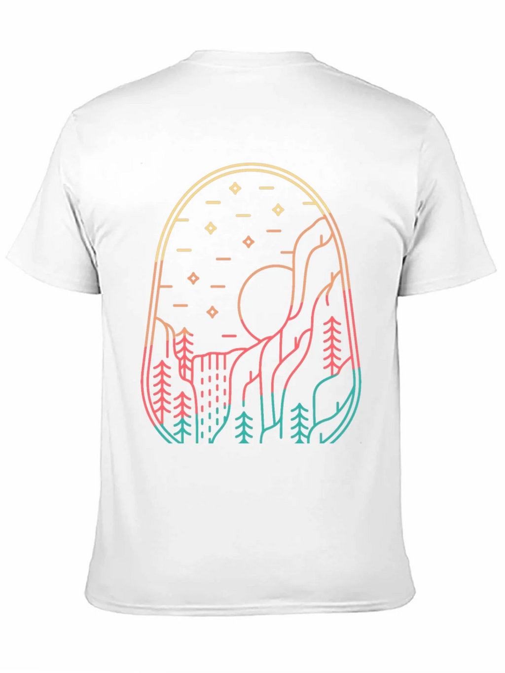 Mountainscape Graphic Tee - Nature Inspired Design