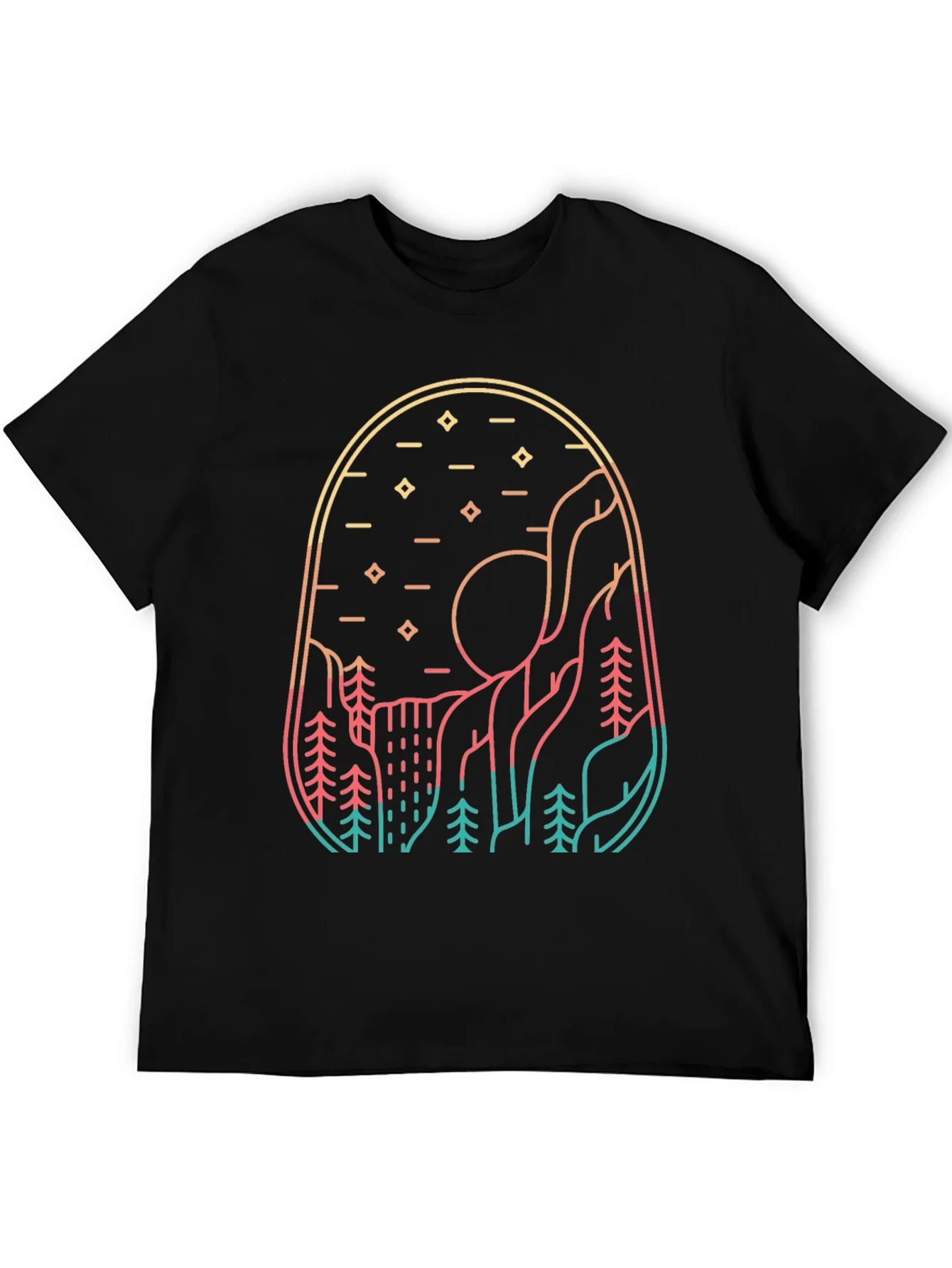 Mountainscape Graphic Tee - Nature Inspired Design