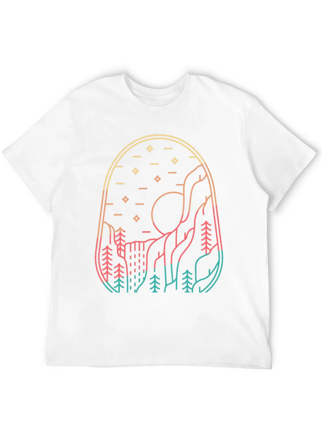 Mountainscape Graphic Tee - Nature Inspired Design