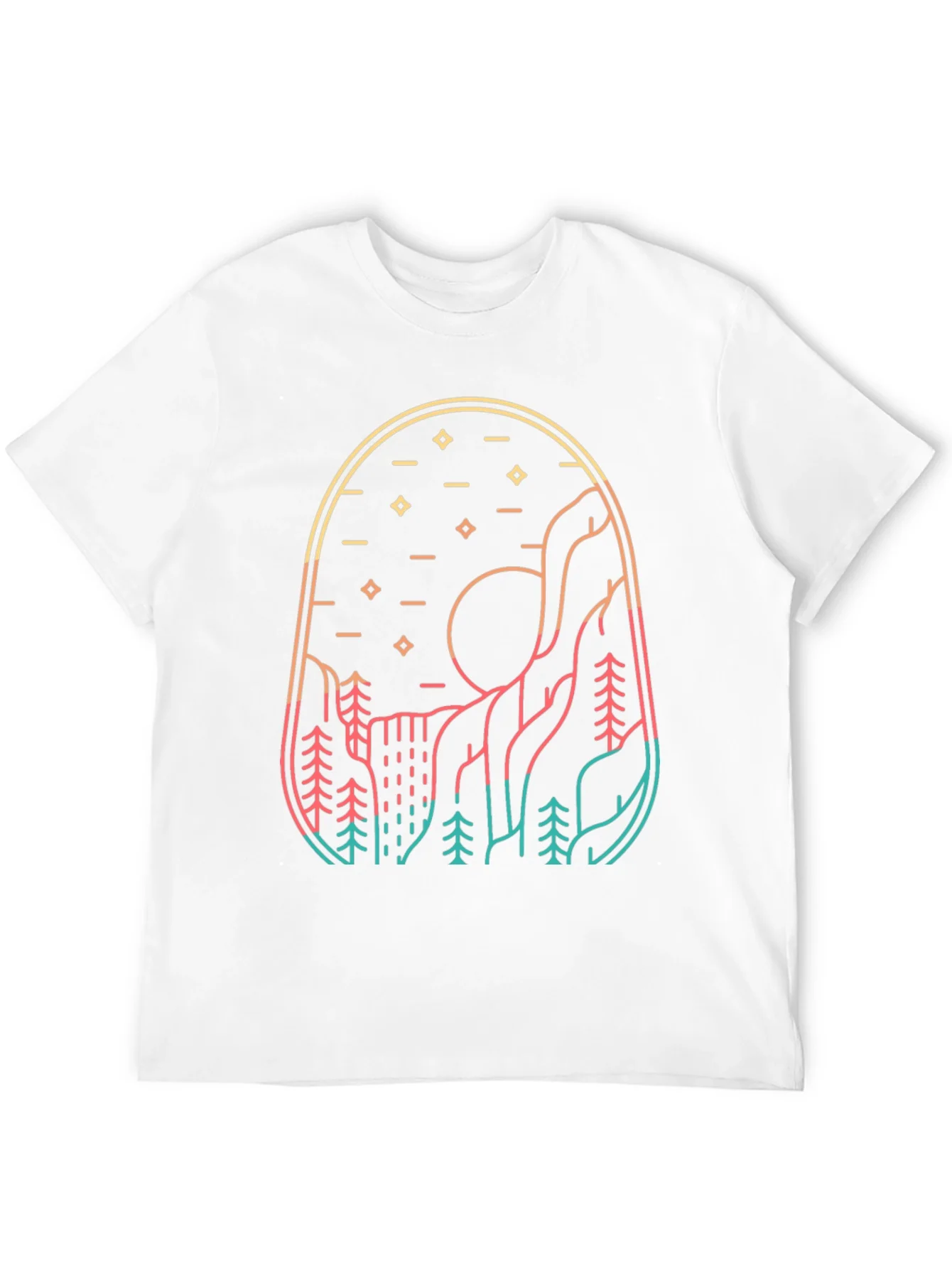 Mountainscape Graphic Tee - Nature Inspired Design