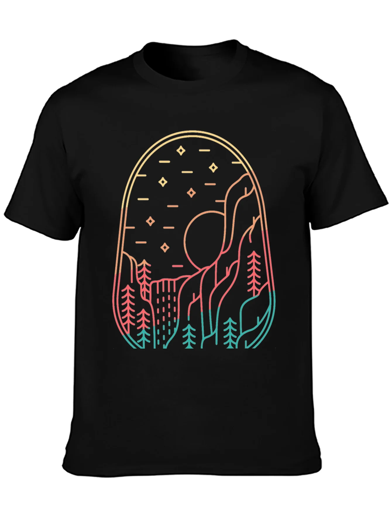 Mountainscape Graphic Tee - Nature Inspired Design