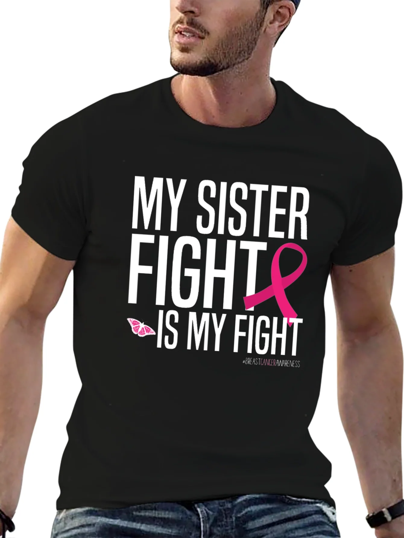 My Sister Fight Breast Cancer Awareness T-Shirt