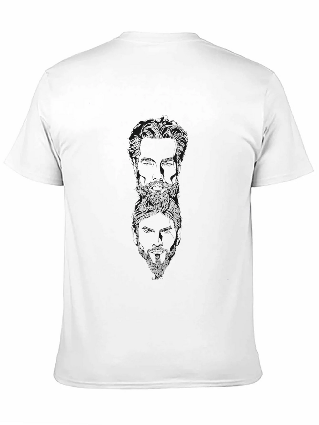 Mens Black Graphic Print Crewneck T-Shirt