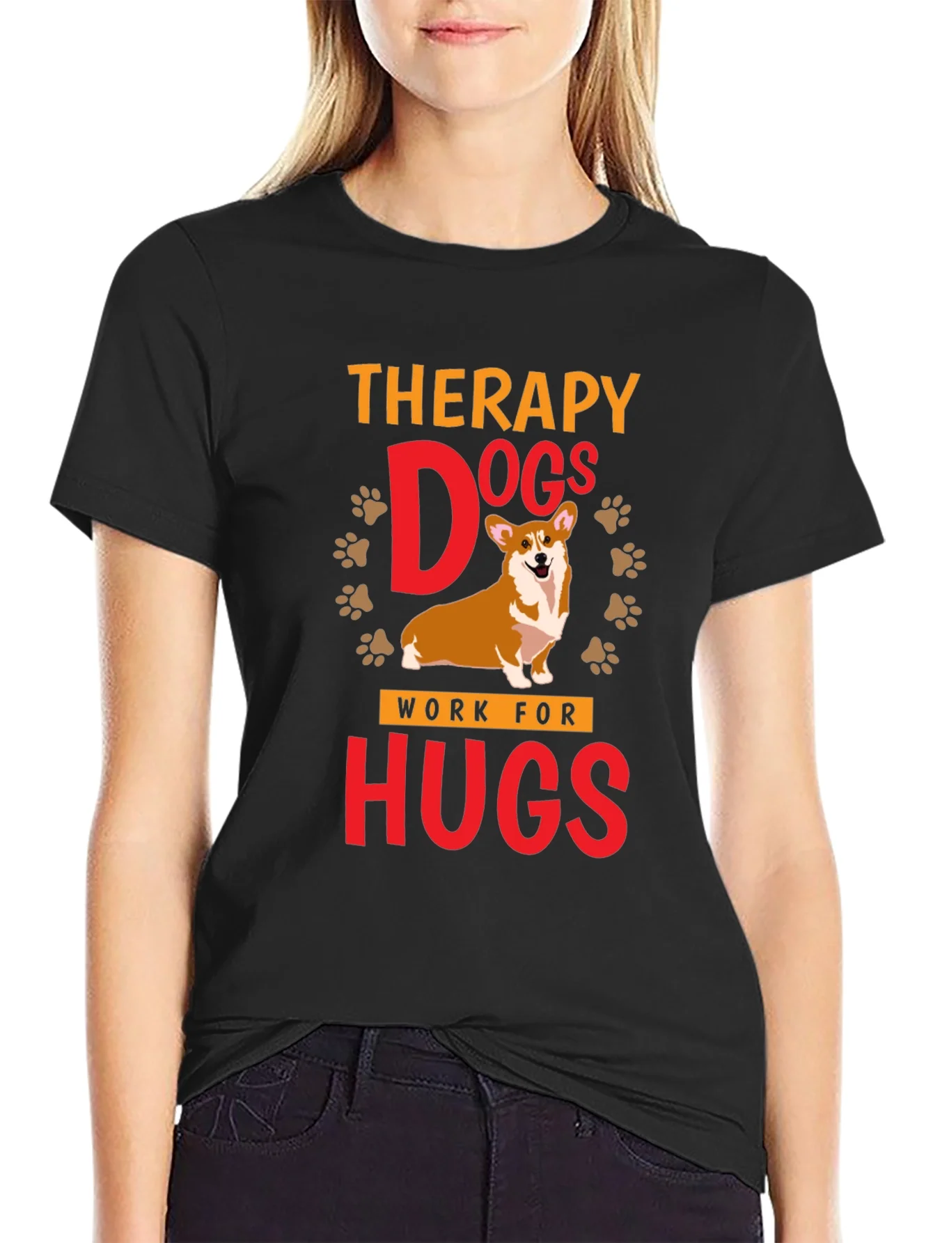 Therapy Dogs Work For Hugs T-Shirt