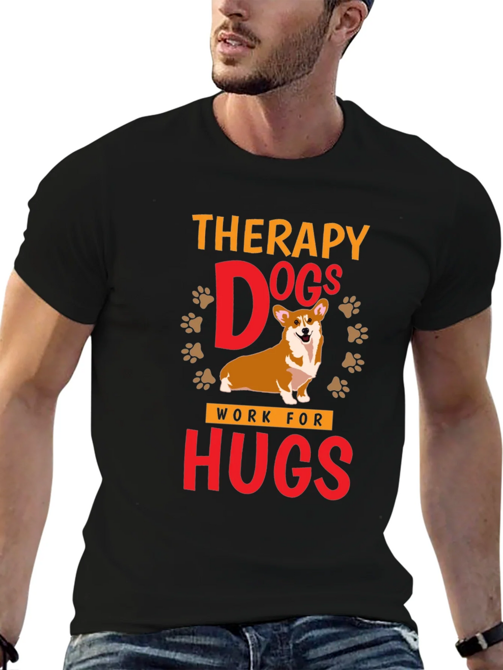 Therapy Dogs Work For Hugs T-Shirt