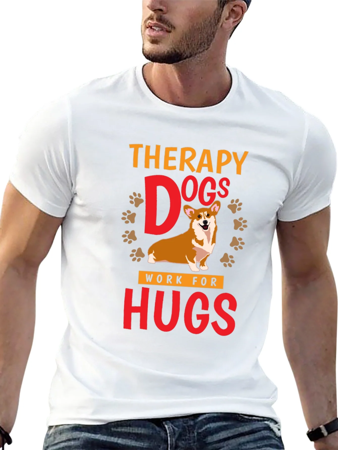 Therapy Dogs Work For Hugs T-Shirt